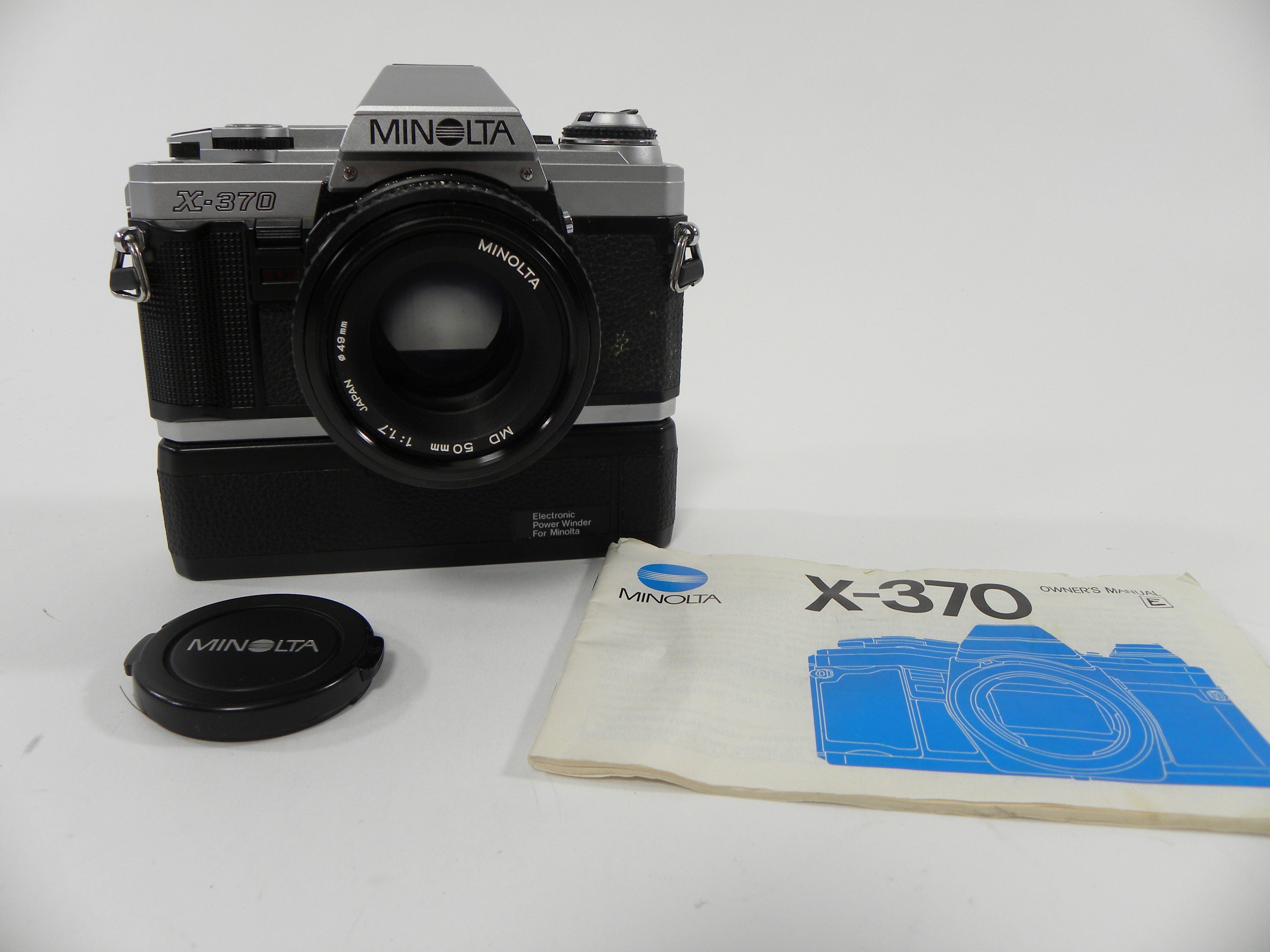 Minolta X-370 35mm SLR w/MD 50mm f1.7