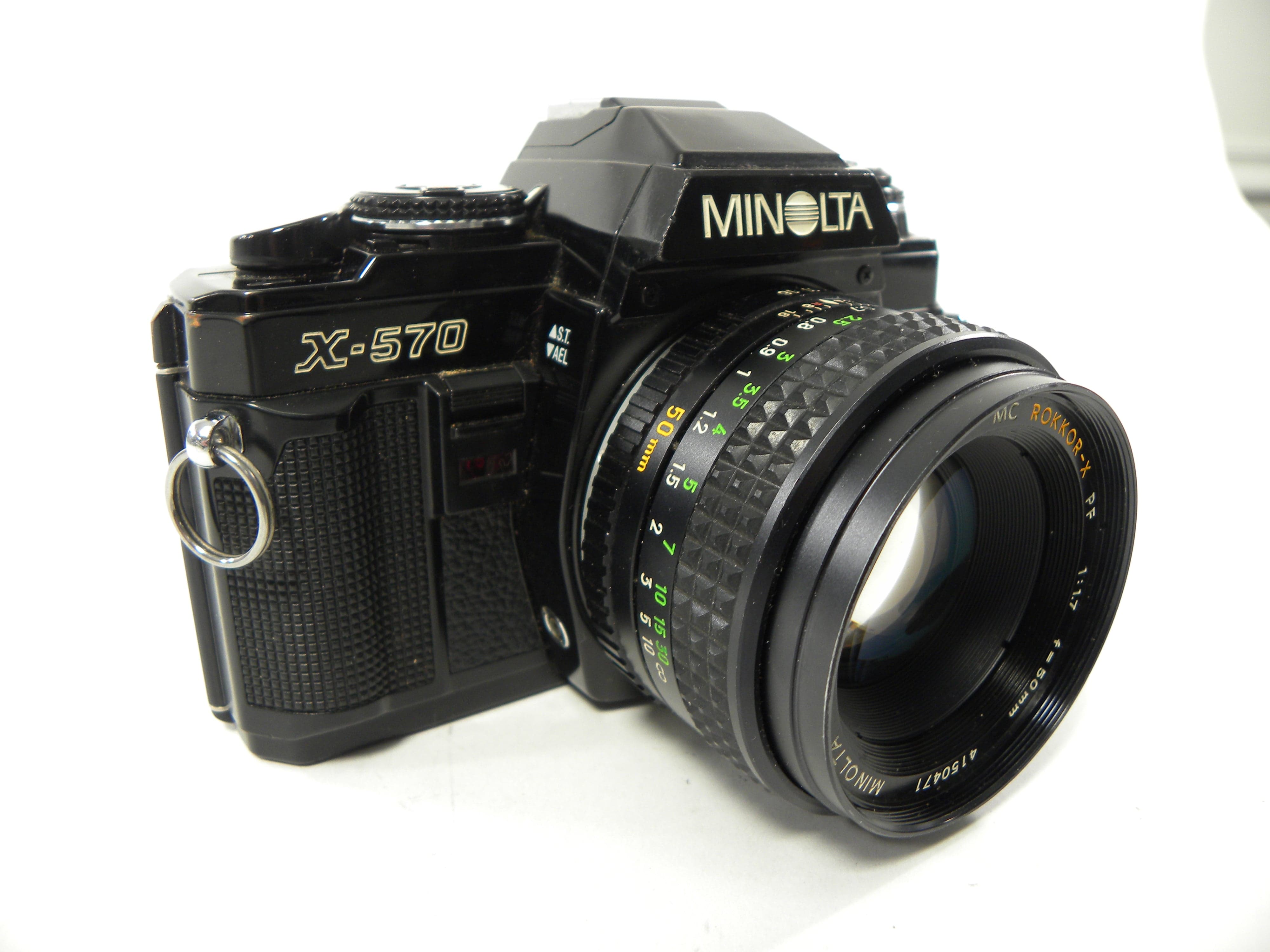Minolta X-570 35mm SLR w/MC Rokkor-X PF 50mm f1.7