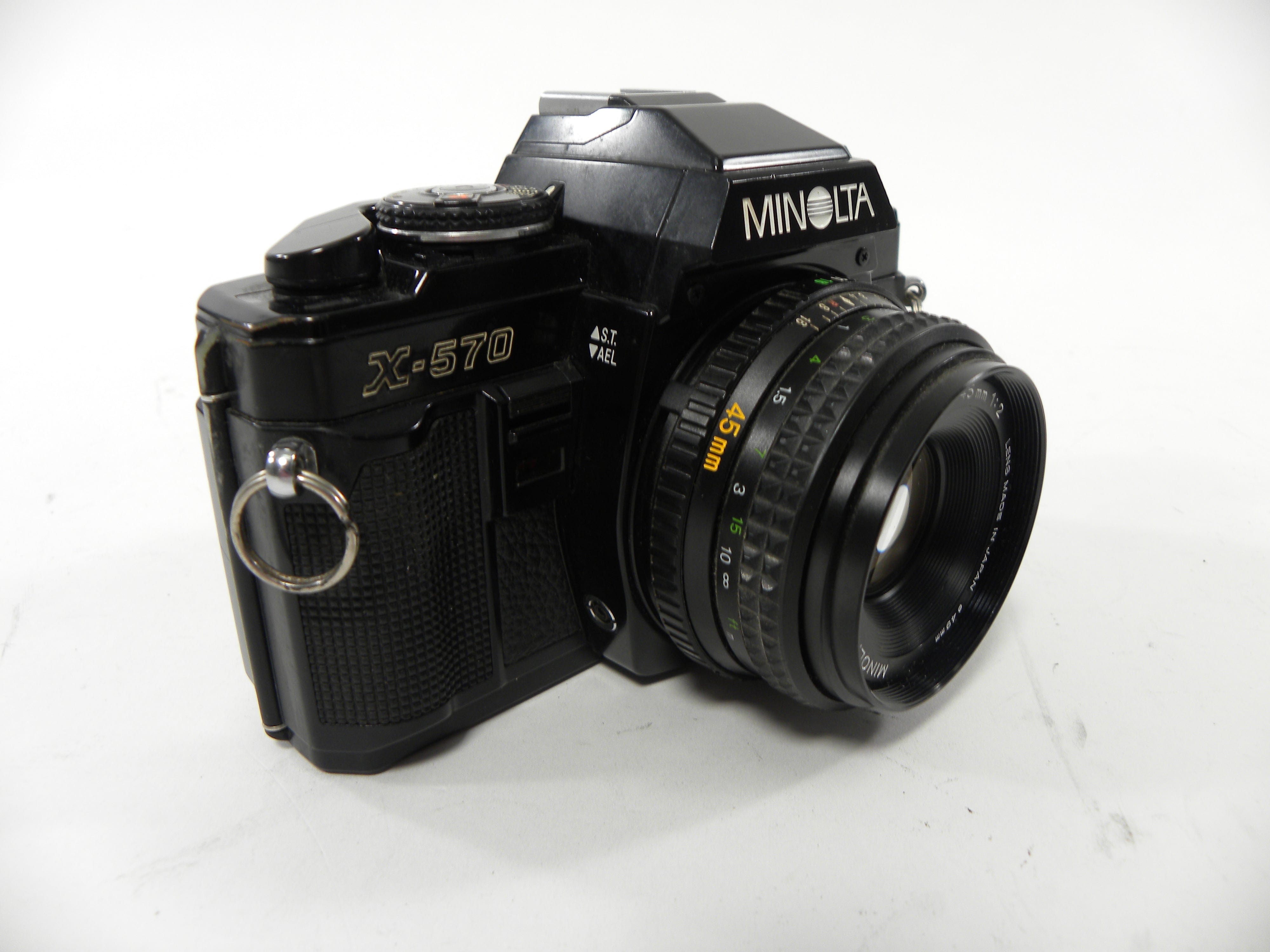 Minolta X-570 35mm SLR w/MD Rokkor-X 45mm f2