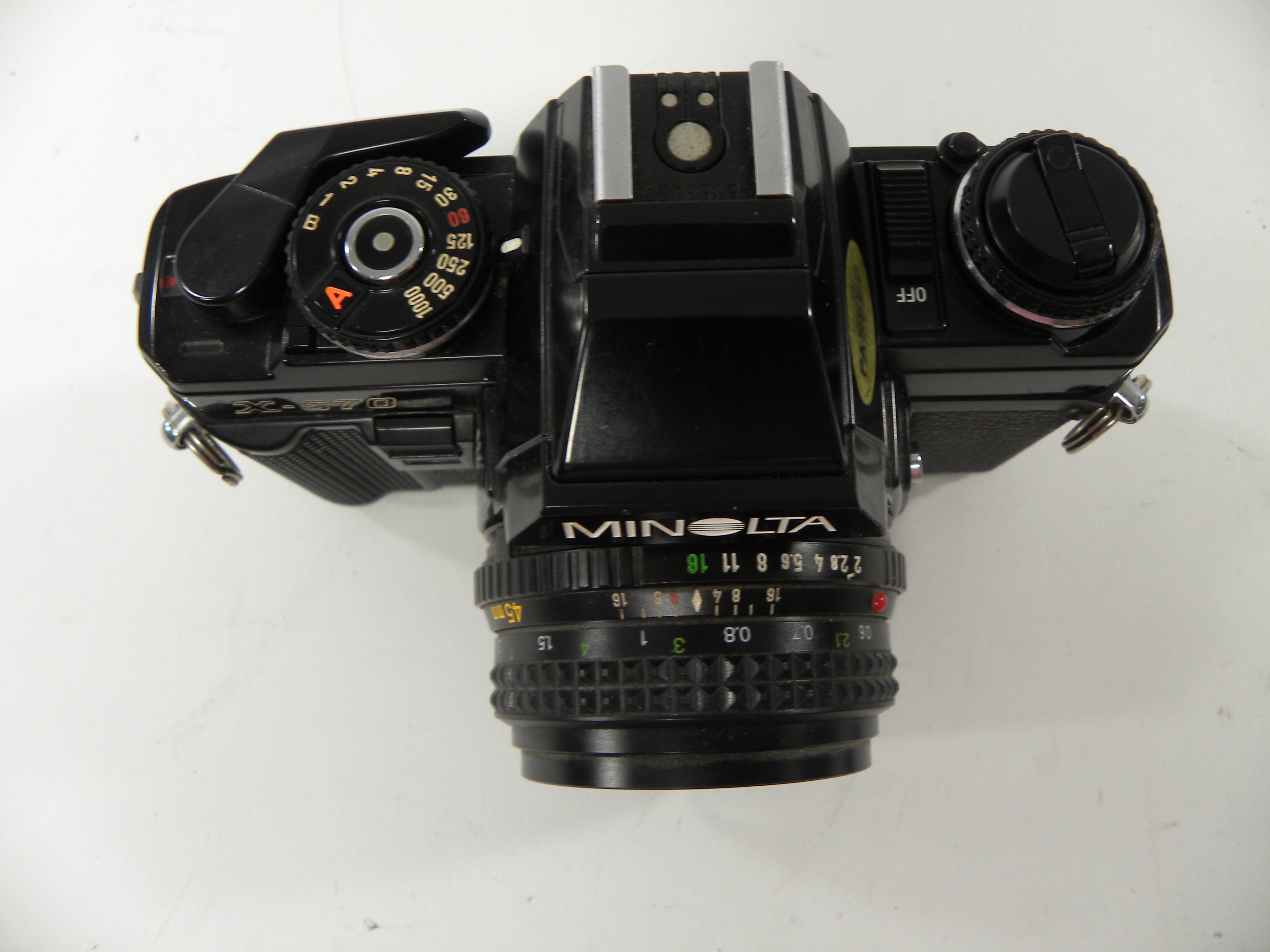 Minolta X-570 35mm SLR w/MD Rokkor-X 45mm f2