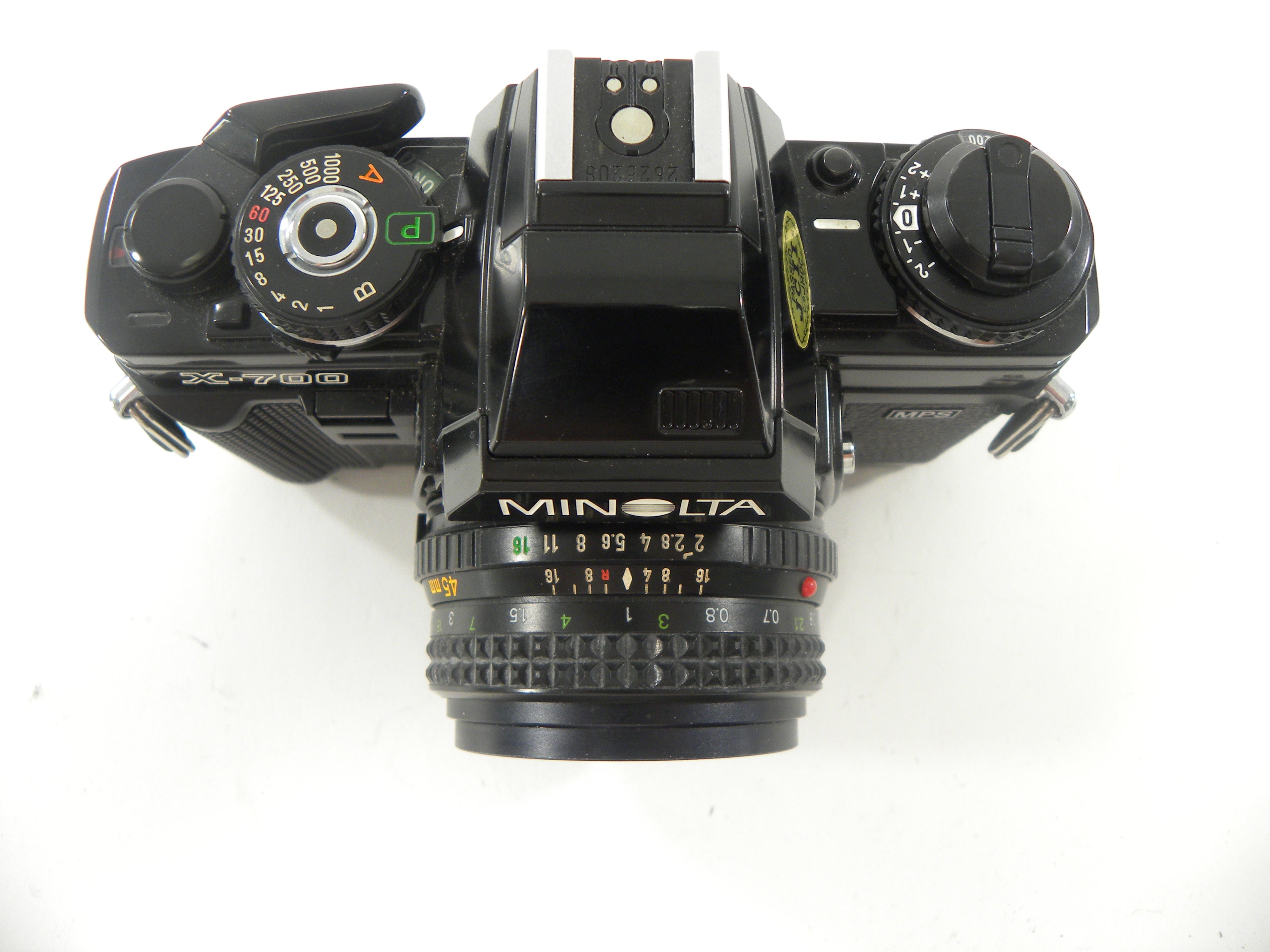 Minolta X-700 35mm SLR w/MD Rokkor-X 45mm f2