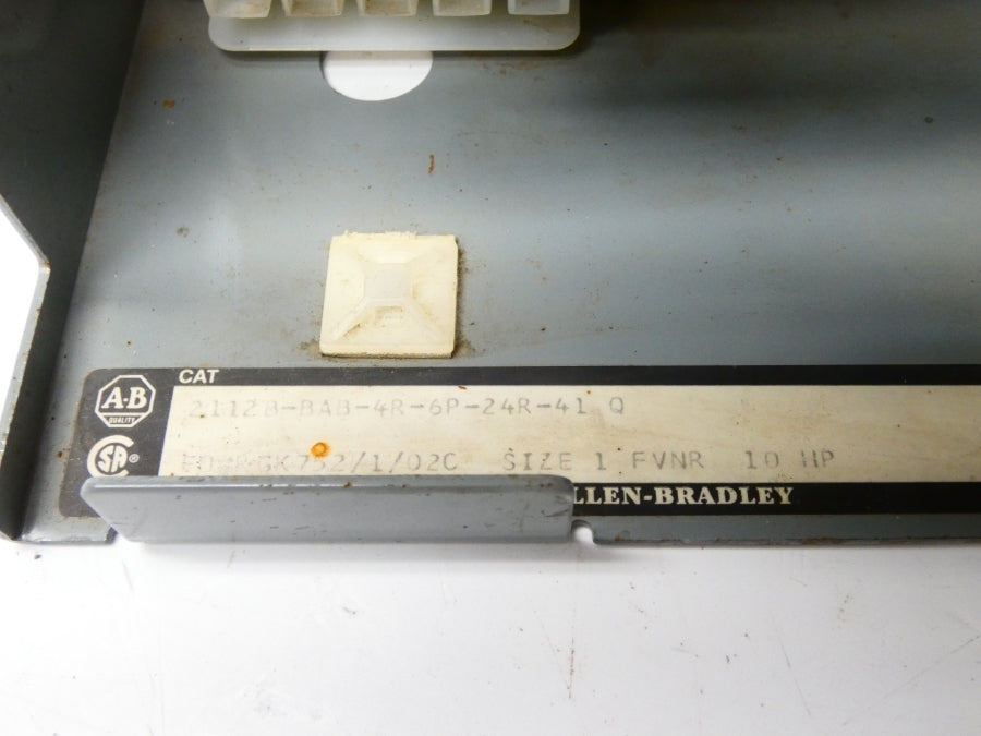 ALLEN BRADLEY 2112B-BAB-4R-6P-24R-41 SER. Q 480V (AS PICTURED) UNMP