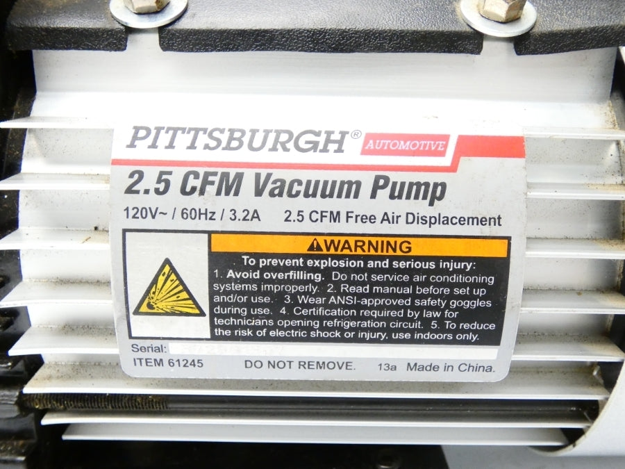 PITTSBURGH AUTOMOTIVE 61245 120V 3.2A UNMP