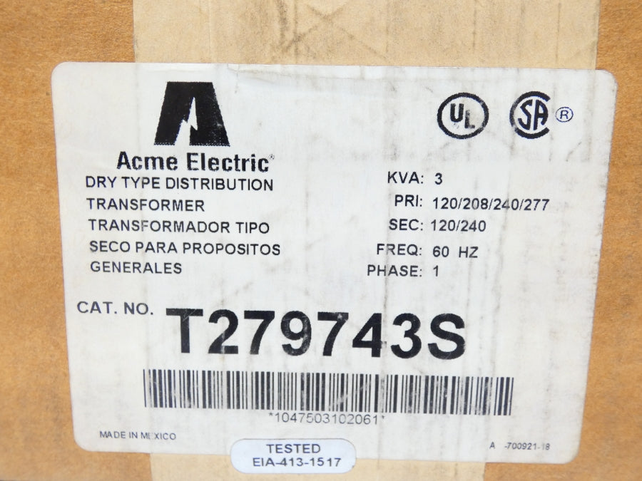ACME ELECTRIC T279743S 120-277V NSMP
