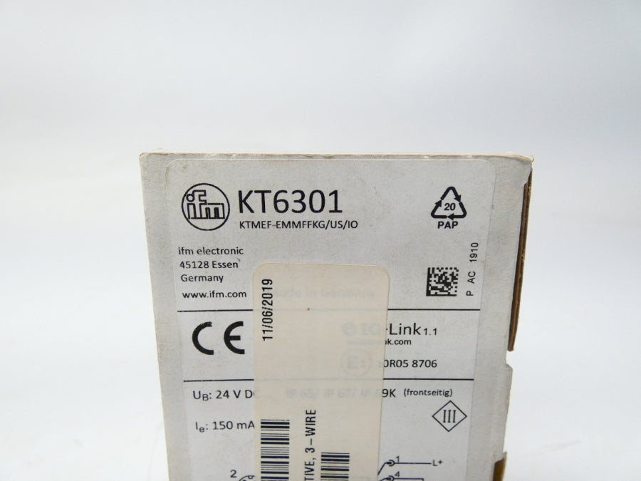 IFM EFECTOR KT6301 KTMEF-EMMFFKG/US/IO 24VDC NSMP