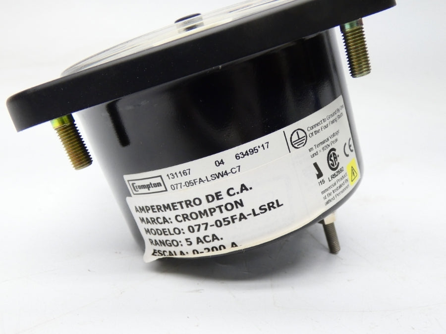 CROMPTON 077-05FA-LSRL-C7 0-200A NSMP