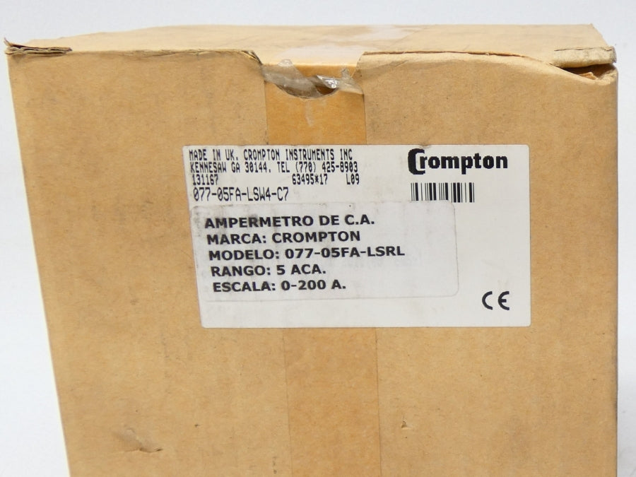 CROMPTON 077-05FA-LSRL-C7 0-200A NSMP