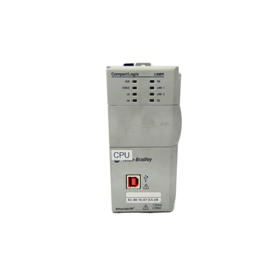 ALLEN BRADLEY 1769-L33ER SER. A F/W 1.002 24VDC UNMP