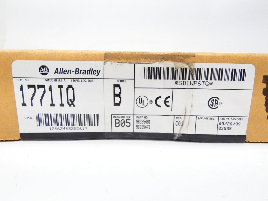 ALLEN BRADLEY 1771-IQ SER. B REV. B05 DATE: 1999 NSFS