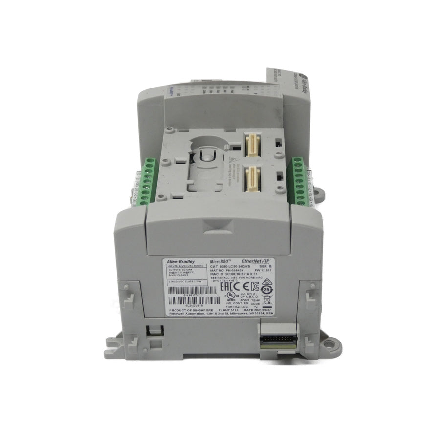 ALLEN BRADLEY 2080-LC50-24QVB SER. B F/W 12.011 24VDC/VAC 1A NSNP