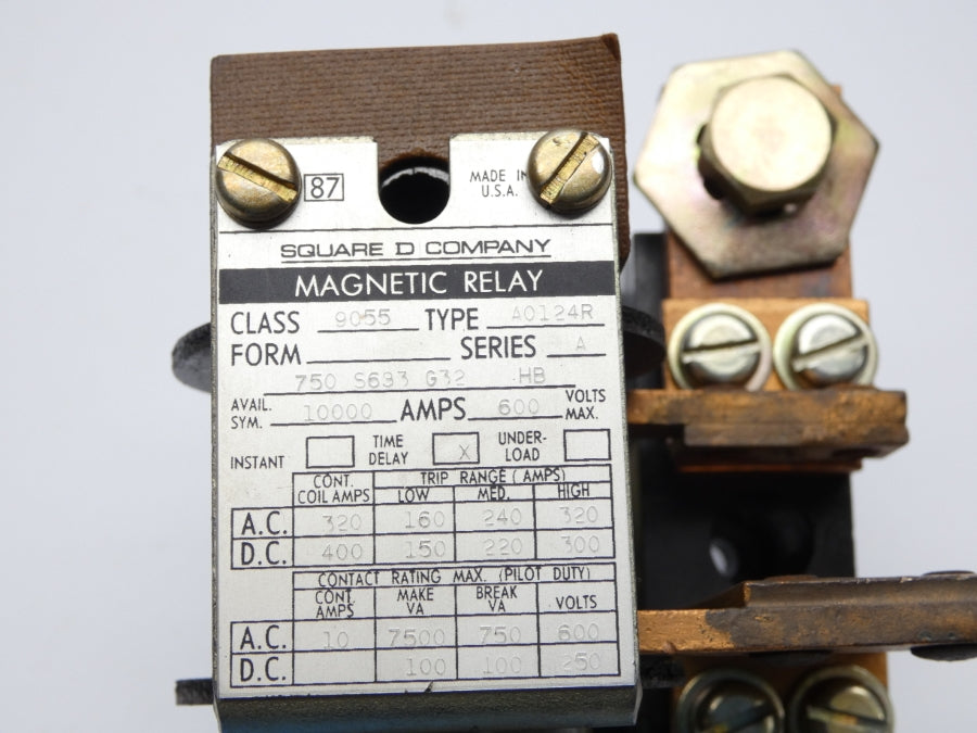 SQUARE D 9055A0124R SER. A 600V 10000A (AS IS) UNMP