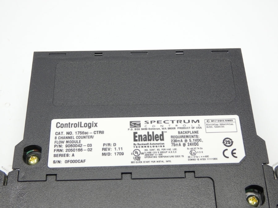 SPECTRUM CONTROLS 1756SC-CTR8 SER. A F/W 1.11 24VDC NSMP