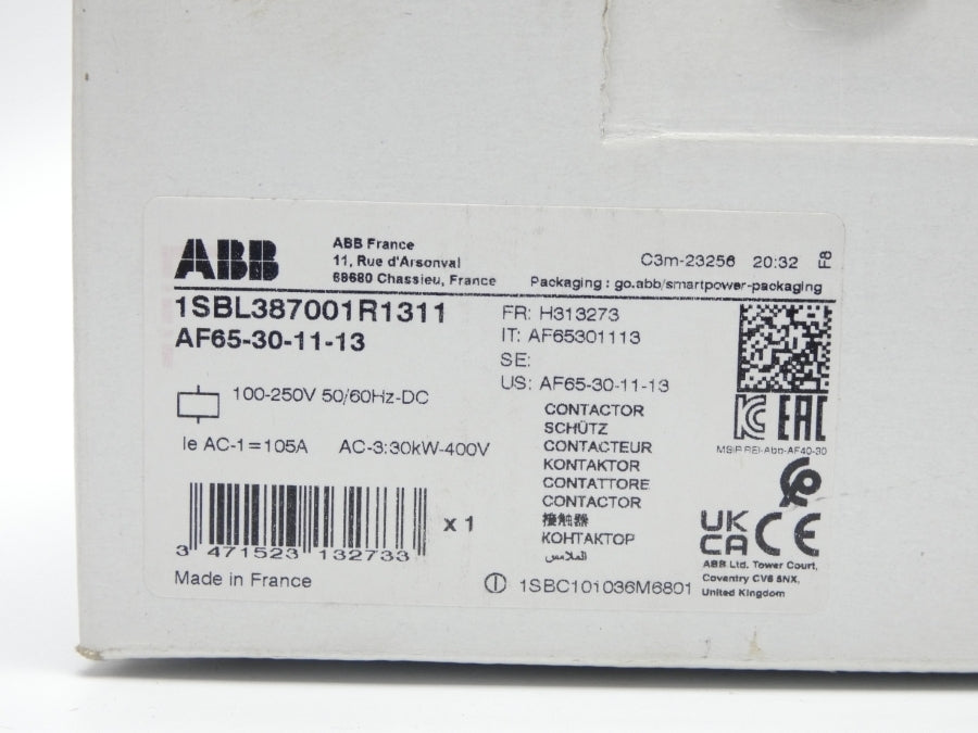 ABB 1SBL387001R1311 AF65-30-11-13 100-250V 105A NSMP