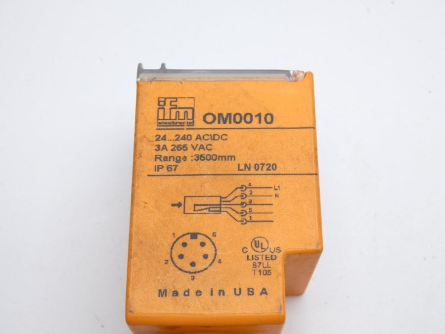 IFM EFECTOR OM0010 265VAC 3A UNMP