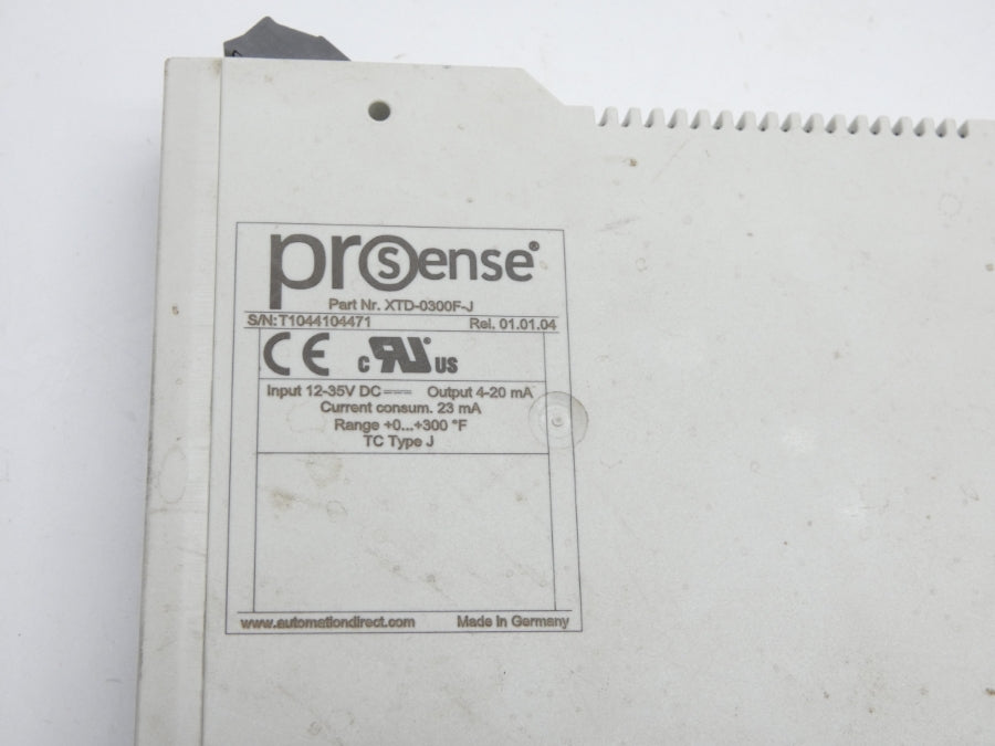 PROSENSE XTD-0300F-J 12-35VDC 0-300'F UNMP