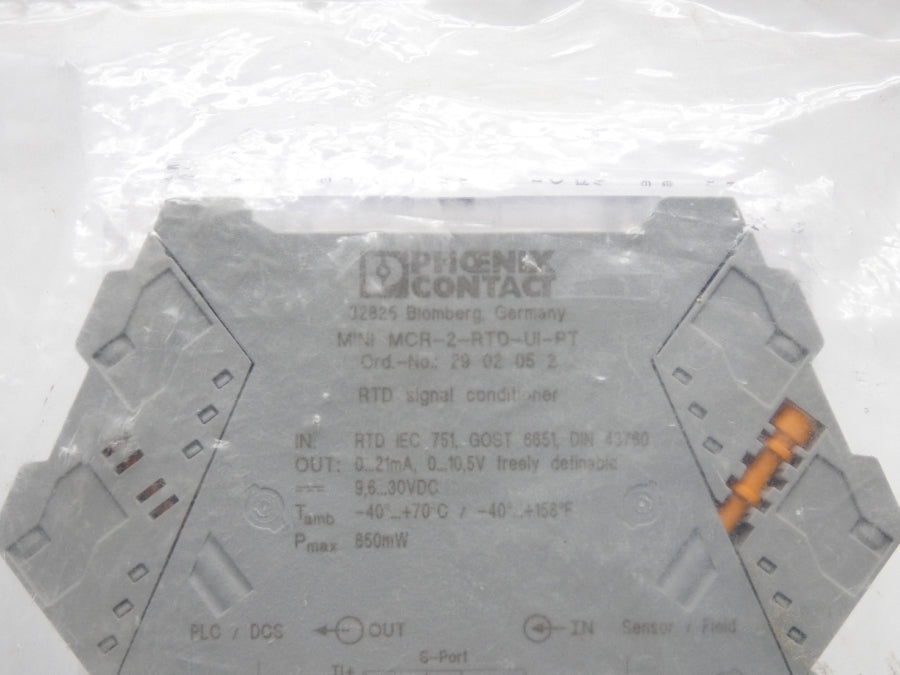 PHOENIX CONTACT MINIMCR-2-RTD-UI-PT 2902052 9.6-30VDC NSMP