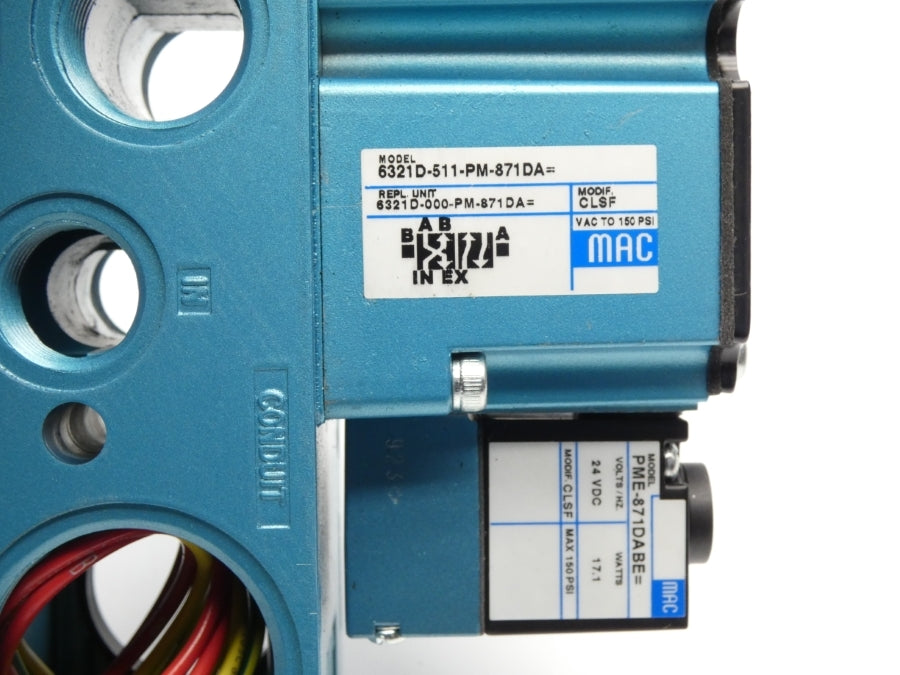 MAC 6321D-511-PM-871DA 24VDC 150PSI NSMP