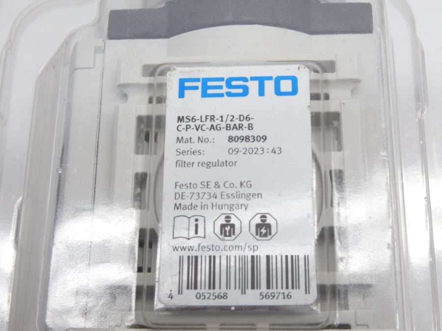 FESTO MS6-LFR-1/2-D6-C-P-VC-AG-BAR-B 8098309 NSMP