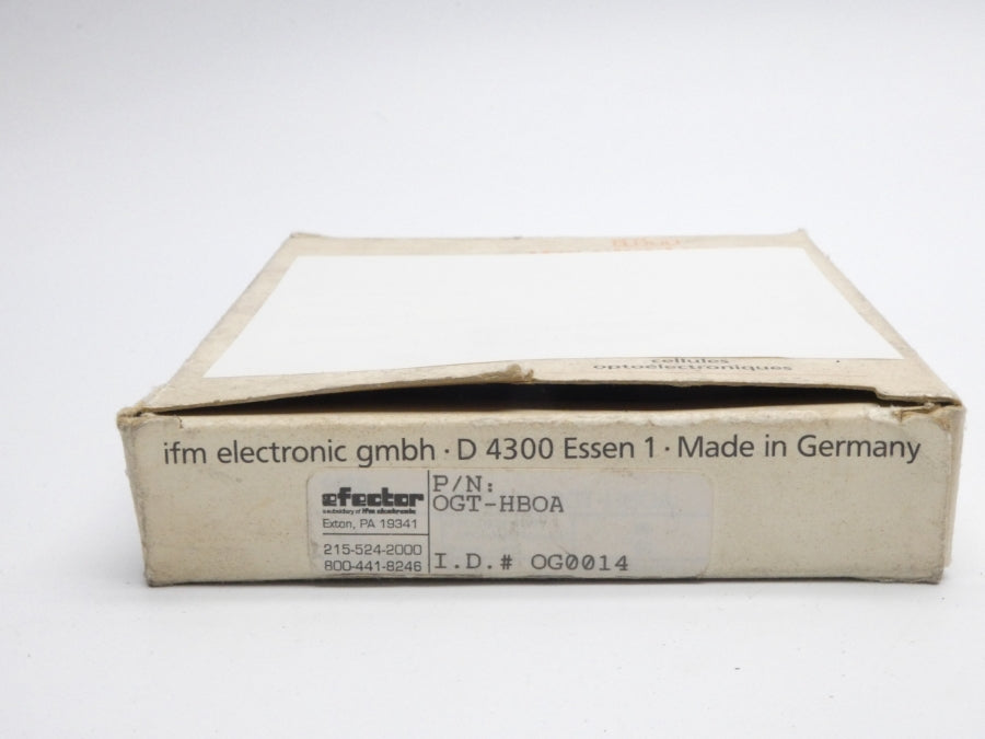 IFM EFECTOR OGT-HBOA OG0014 90-250VAC/DC (AS PICTURED) NSMP