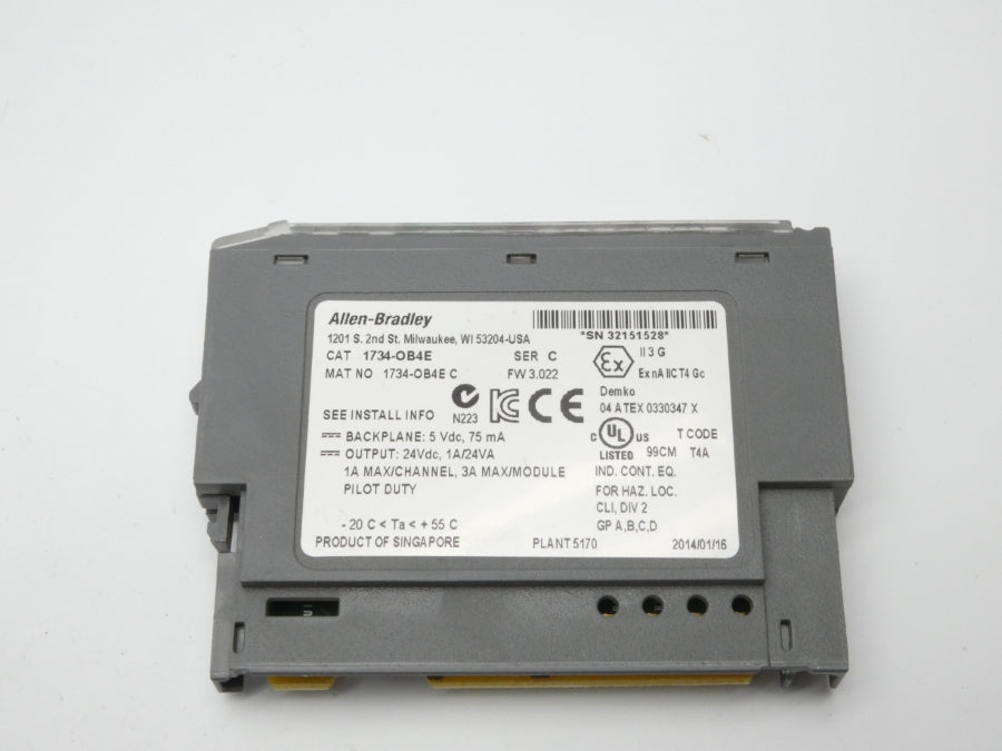 ALLEN BRADLEY 1734-OB4E SER. C F/W 3.022 24VDC 1A NSMP