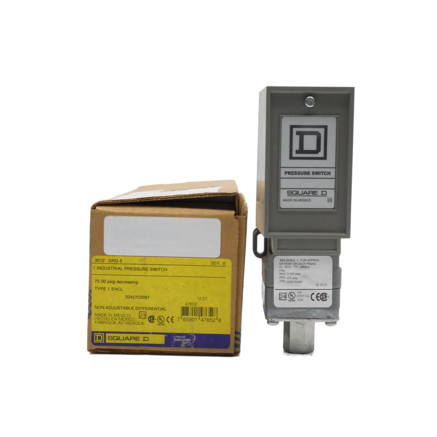 SQUARE D 9012GRG5 SER. B 3-150PSI NSMP