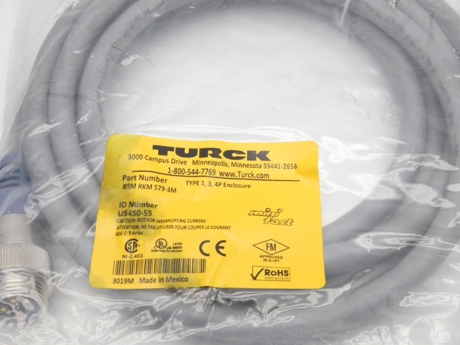 TURCK RSMRKM579-3M U5450-55 600V 9A NSMP