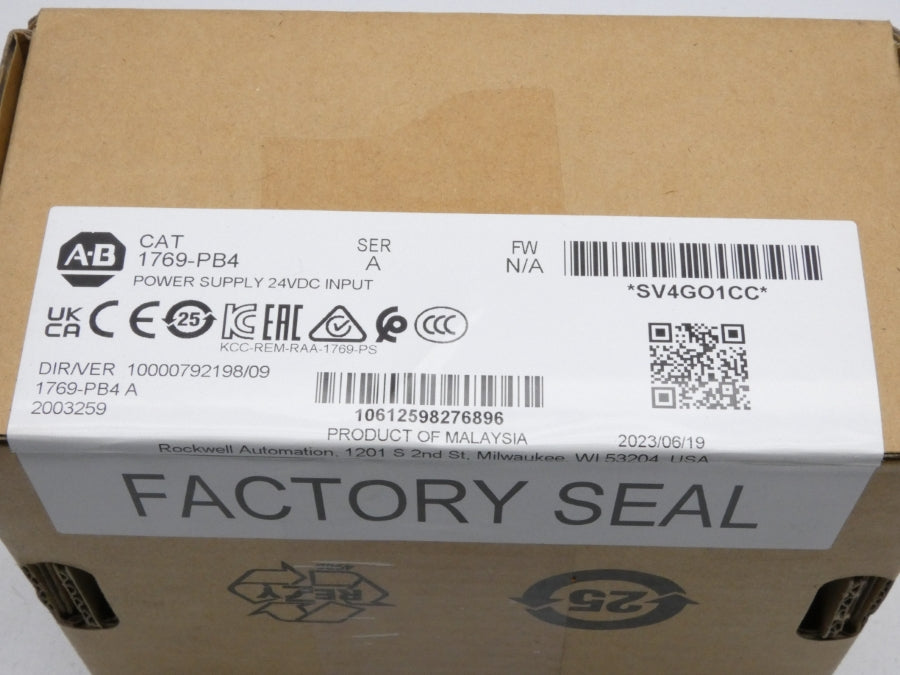 ALLEN BRADLEY 1769-PB4 SER. A 24VDC DATE: 2023 NSFS