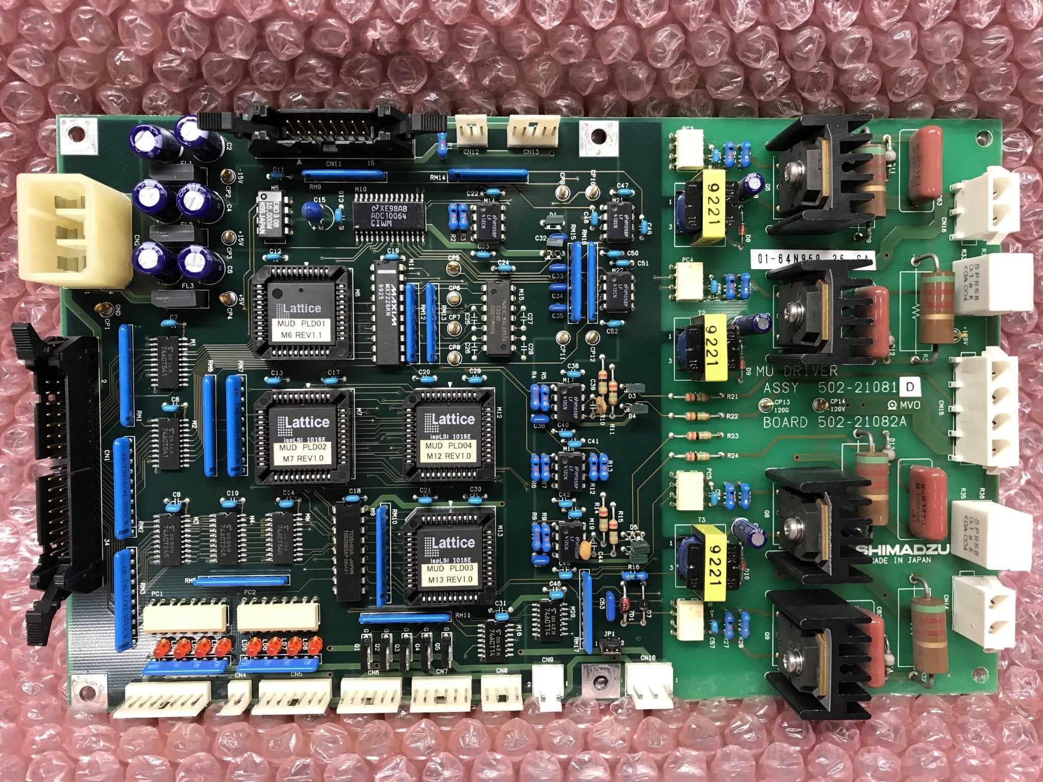 MU Driver Board (502-21082A/502-21081 D Shimadzu