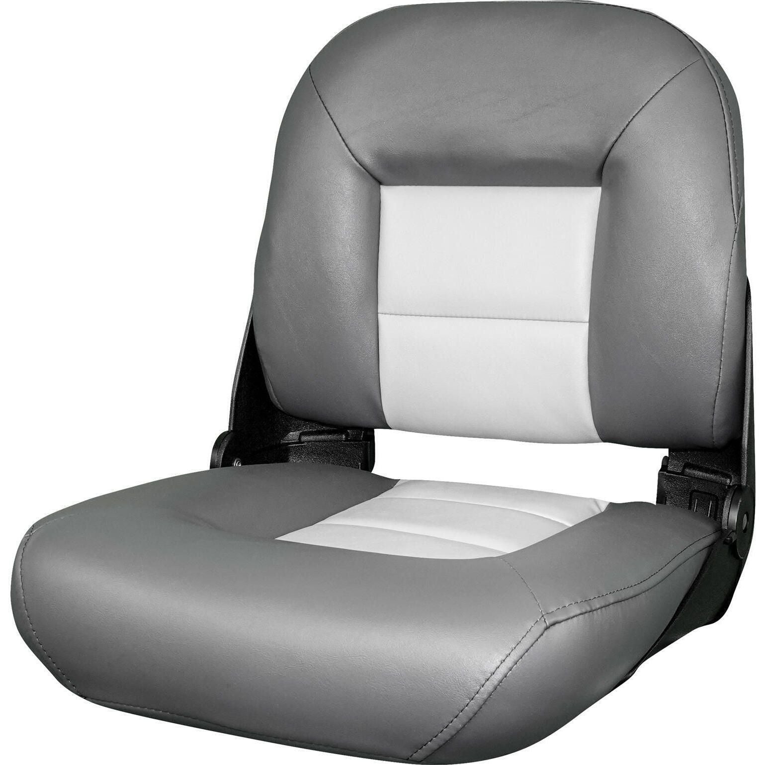 Tempress 54675 Navistyle Low-Back Boat Seat, Charcoal/Grey