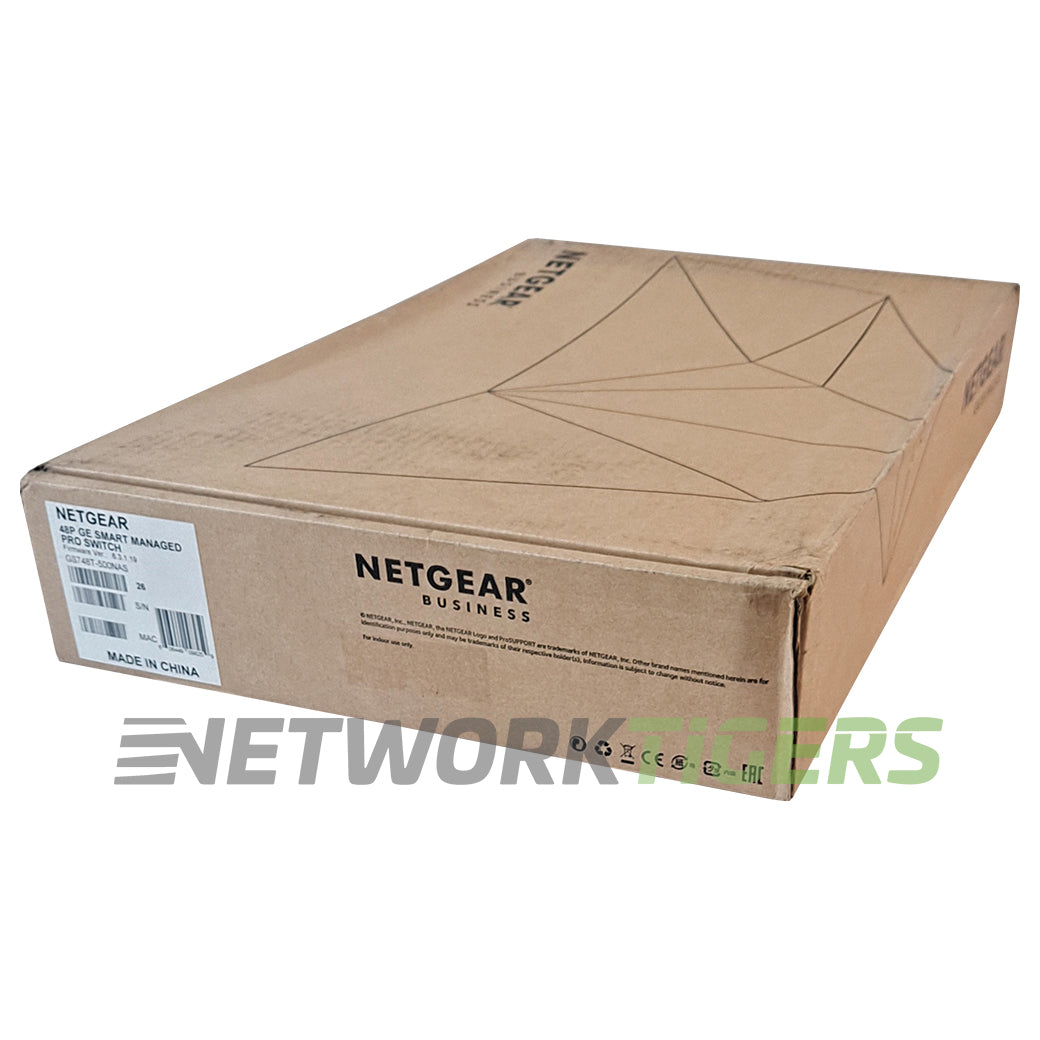 NEW Netgear GS748T-500NAS v5 ProSafe Smart 48x 1GB RJ45 4x 1GB SFP Switch