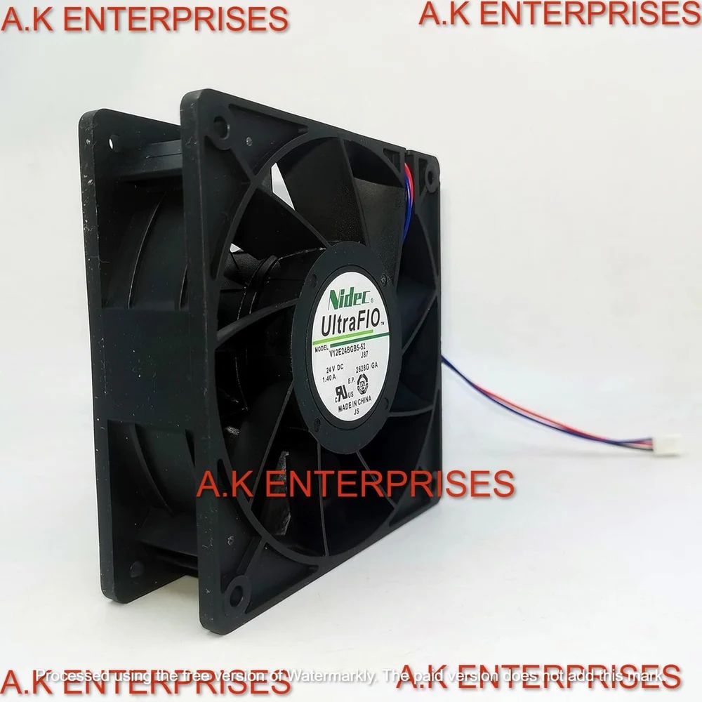 NIDEC Cooling Fan 24V 120mm 12038 for V12E24BGB5-52 1.40A 120x120x38mm Fan