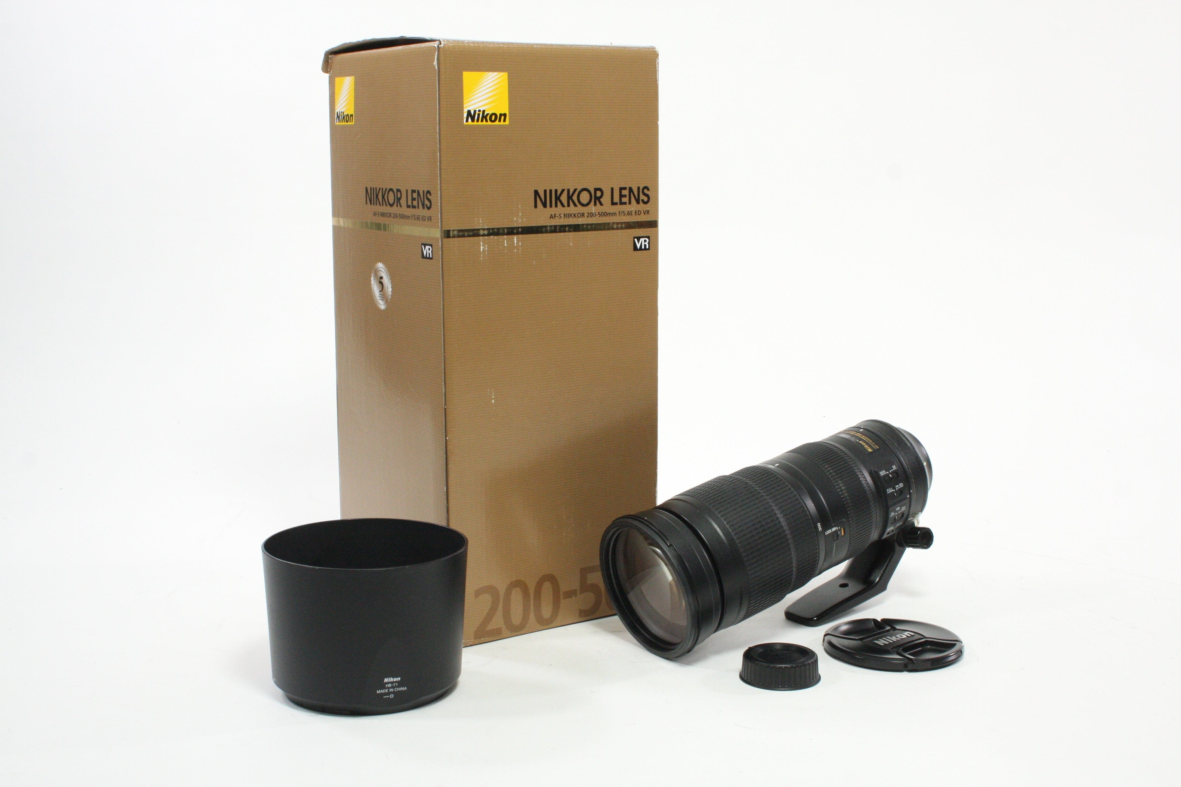 Nikon 200-500mm f/5.6 E ED VR AF-S Lens for Nikon AF Mount