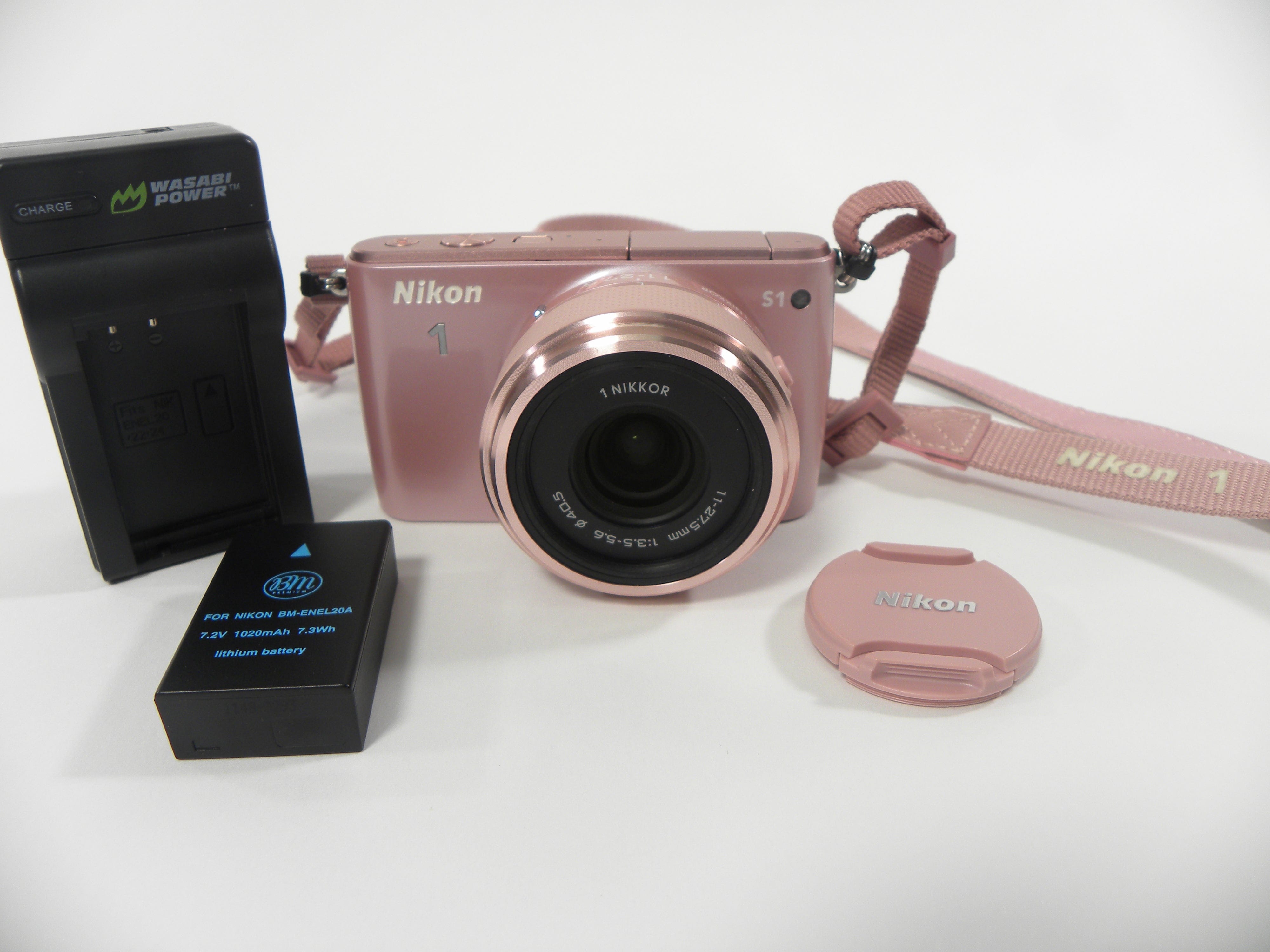 Nikon Coolpix 1 S1 10.1mp Digital Mirrorless w/11-27.5 f3.5-5.6 lens (Pink)