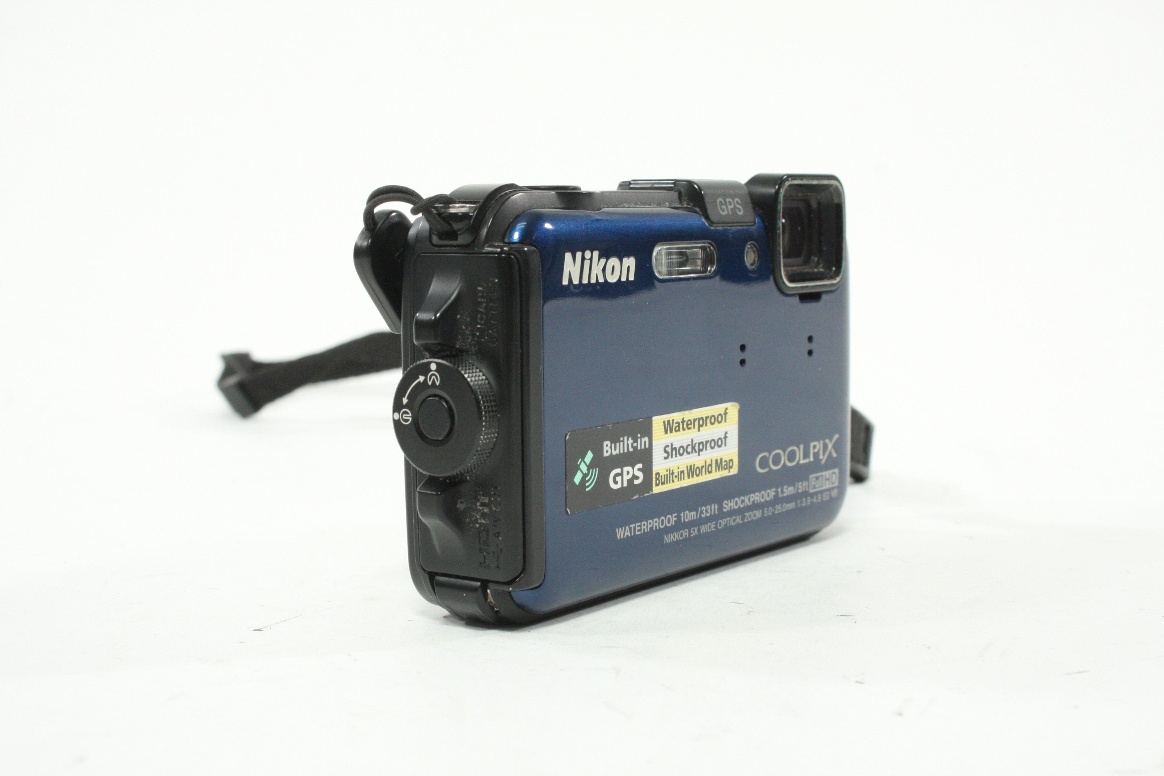 Nikon Coolpix AW100 Waterproof Digital Point-and-Shoot Camera 5x Zoom 16.0mp (Blue)