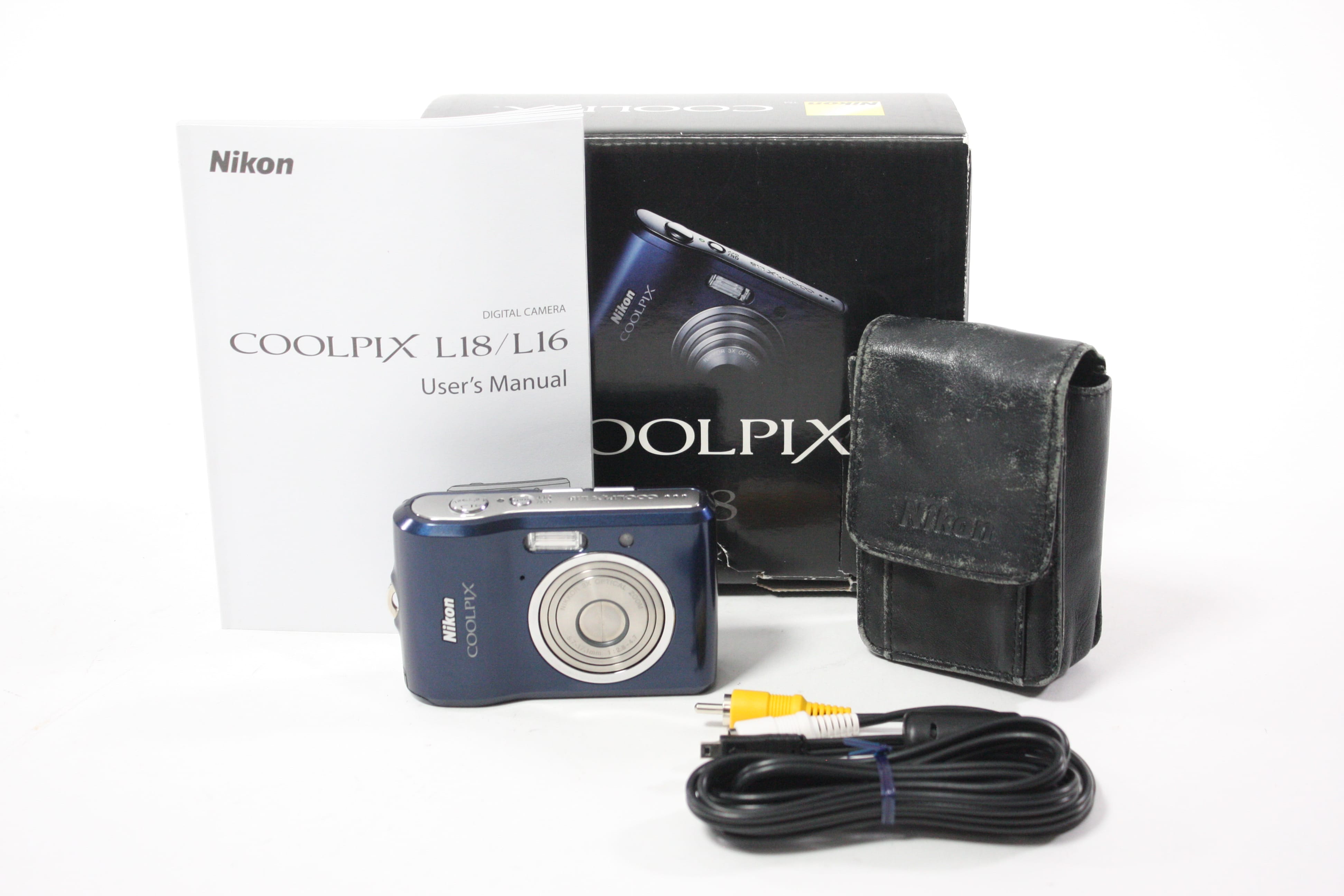 Nikon Coolpix L18 Digital Point and Shoot Camera 3x Zoom 8mp (Blue)