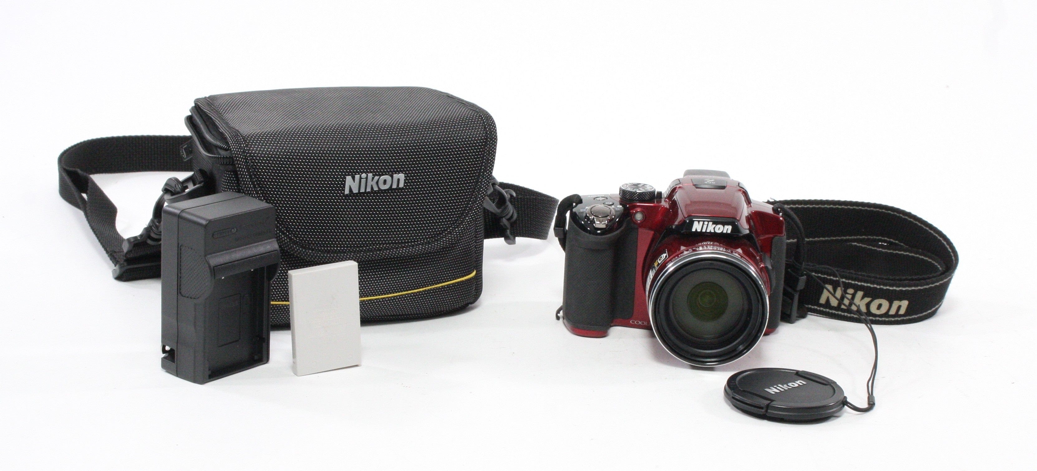 Nikon Coolpix P510 Digital Camera 42x Zoom 16.1mp (Red)