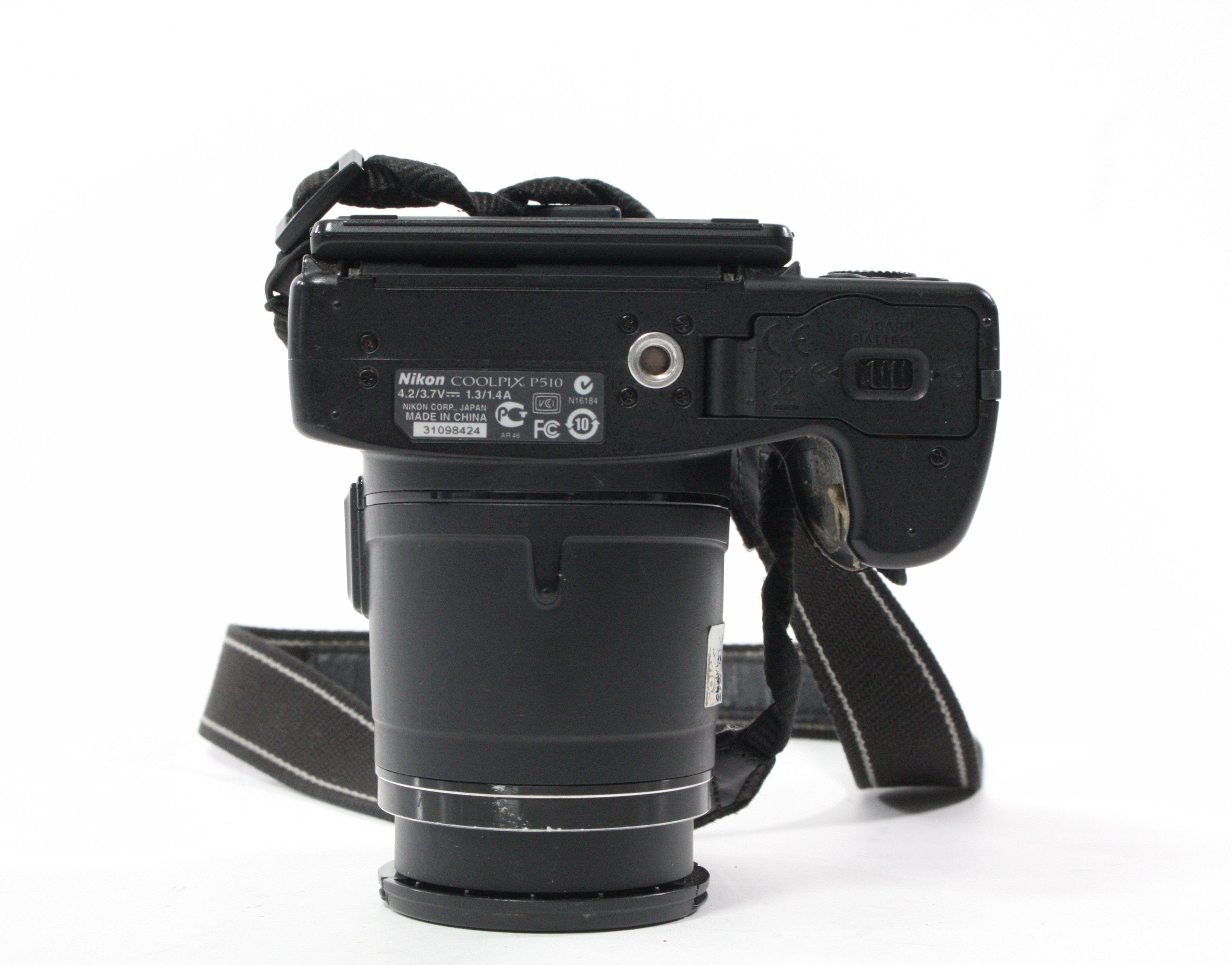 Nikon Coolpix P510 Digital Camera with 4.3-10mm f/3-5.6 42x Zoom 3.0mp (AS-IS)