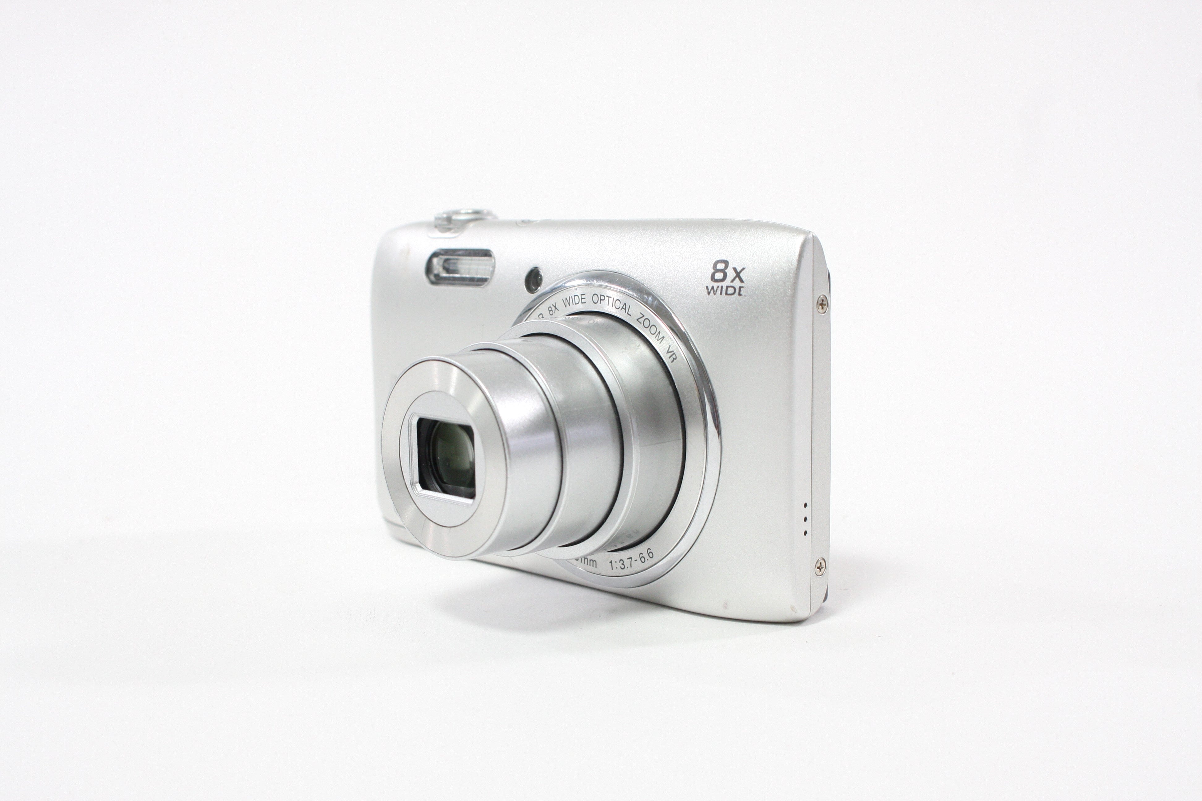 Nikon Coolpix S3600 Digital Camera 8x Zoom 20.1mp (Silver)