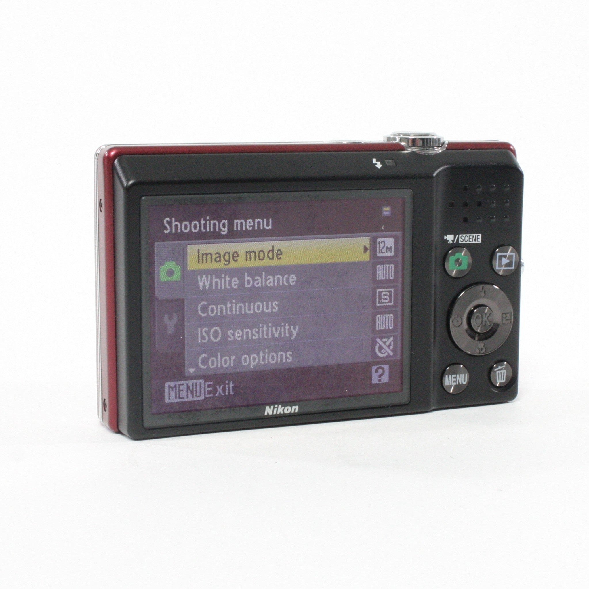 Nikon Coolpix S570 Point and Shoot Digital (Red)