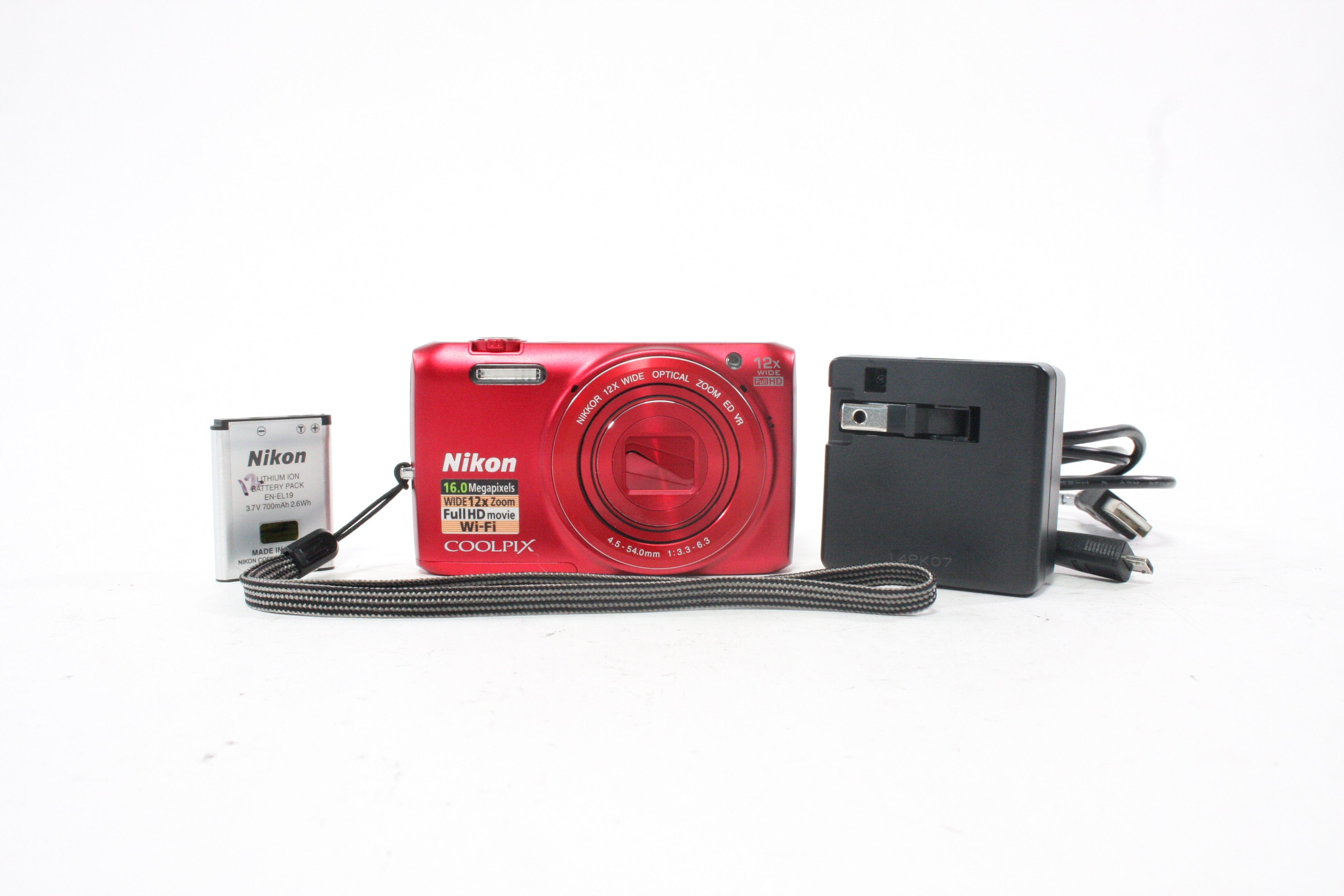 Nikon Coolpix S6800 Digital Point-and-Shoot Camera 12x Zoom 16.0mp