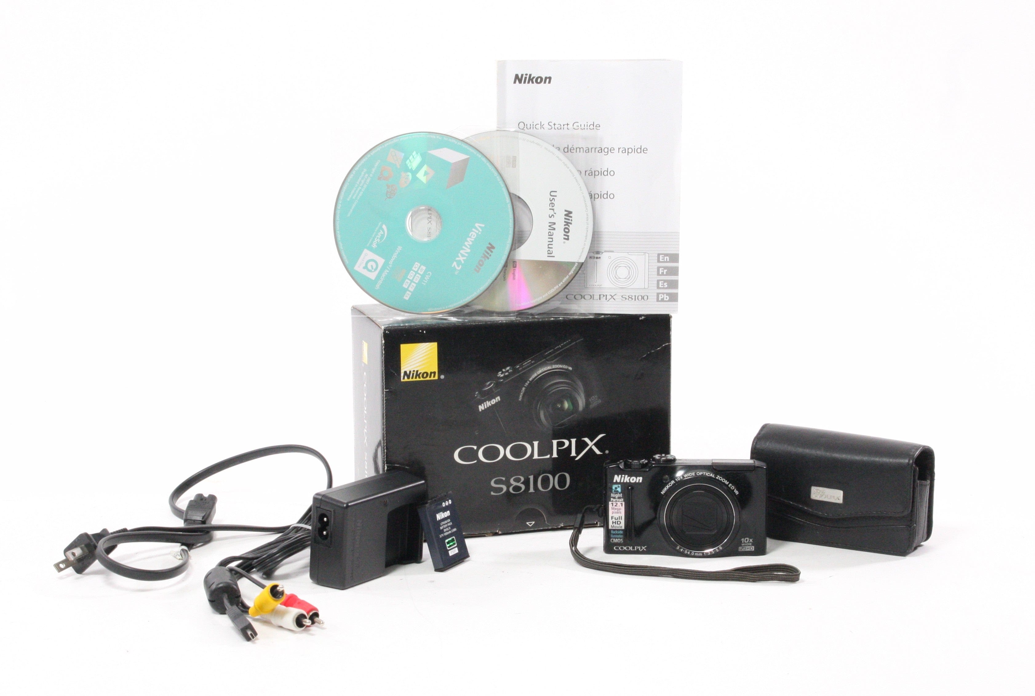 Nikon Coolpix S8100 Point-and-Shoot Digital Camera 10x Zoom 12.1mp