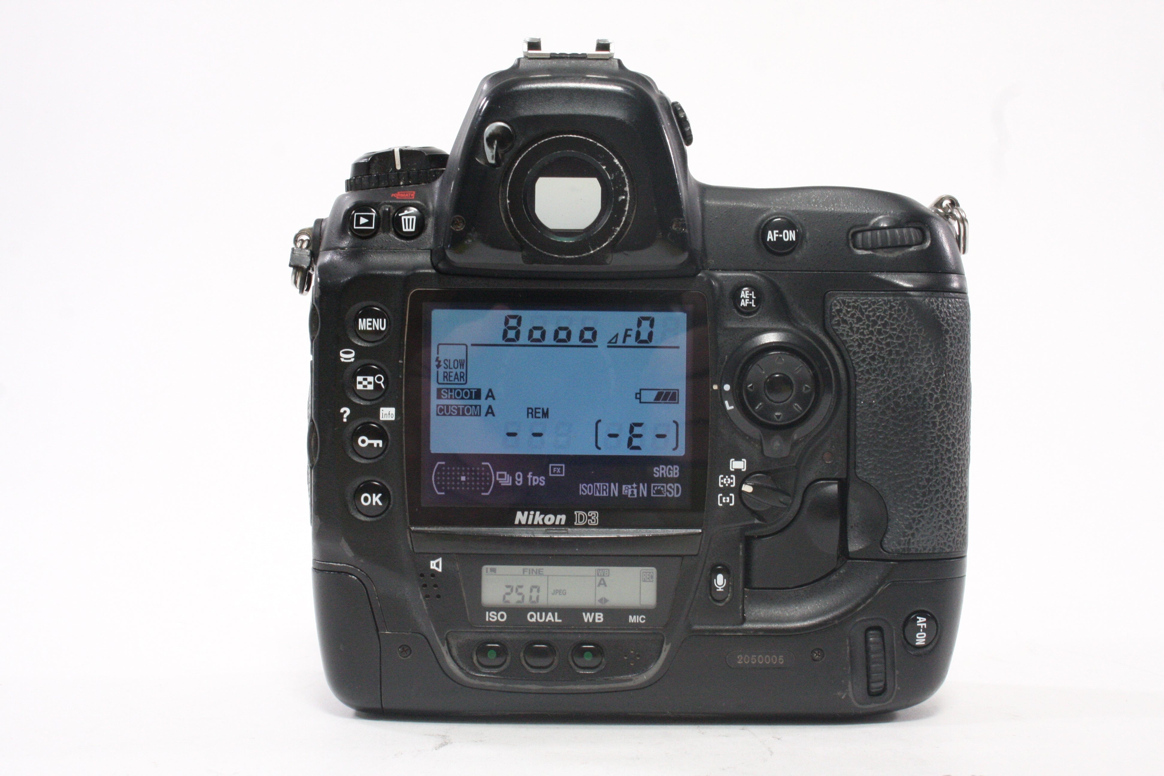 Nikon D3 FX DSLR Camera Body with Shutter Count of 373,449