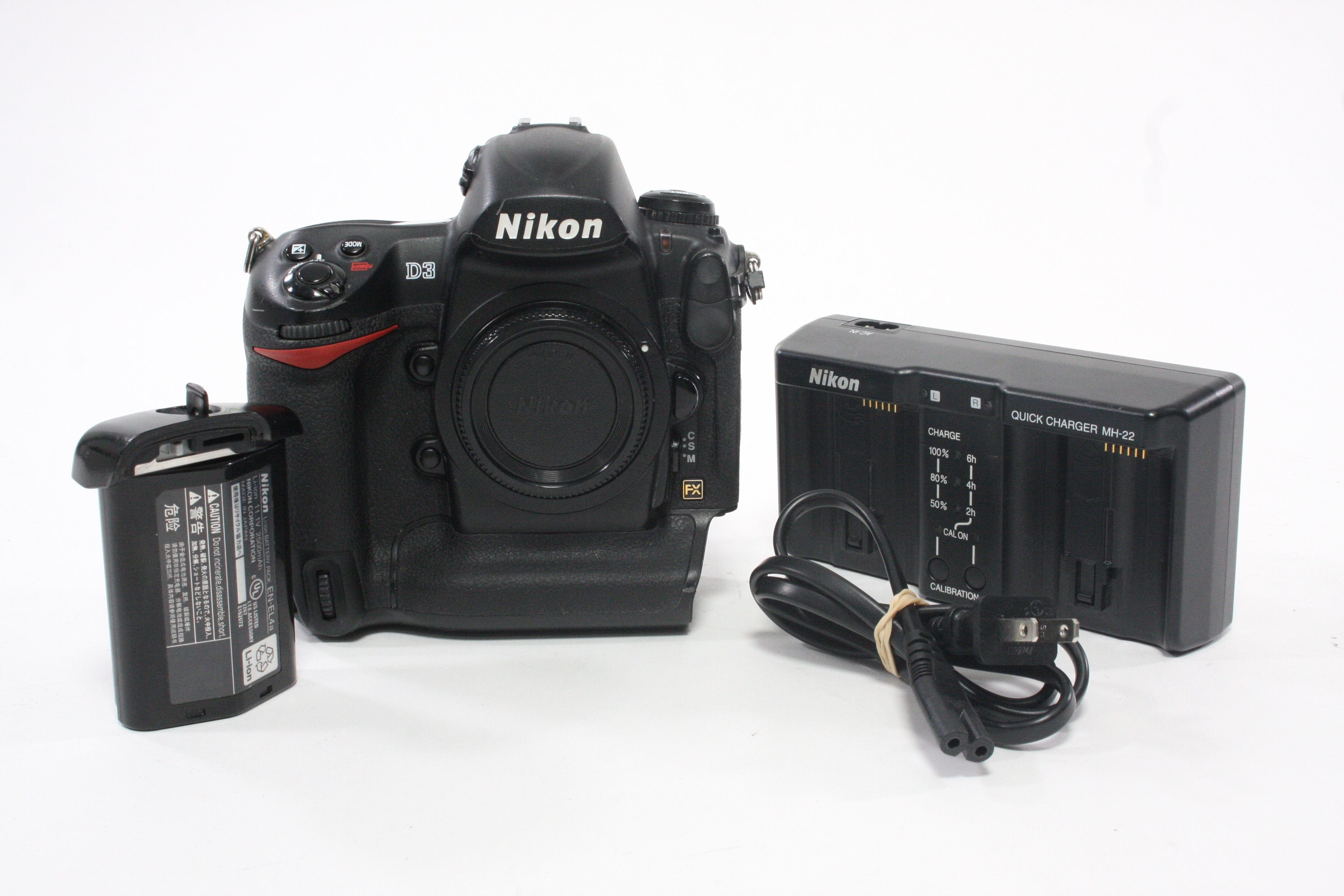 Nikon D3 FX DSLR Camera Body with Shutter Count of 373,449