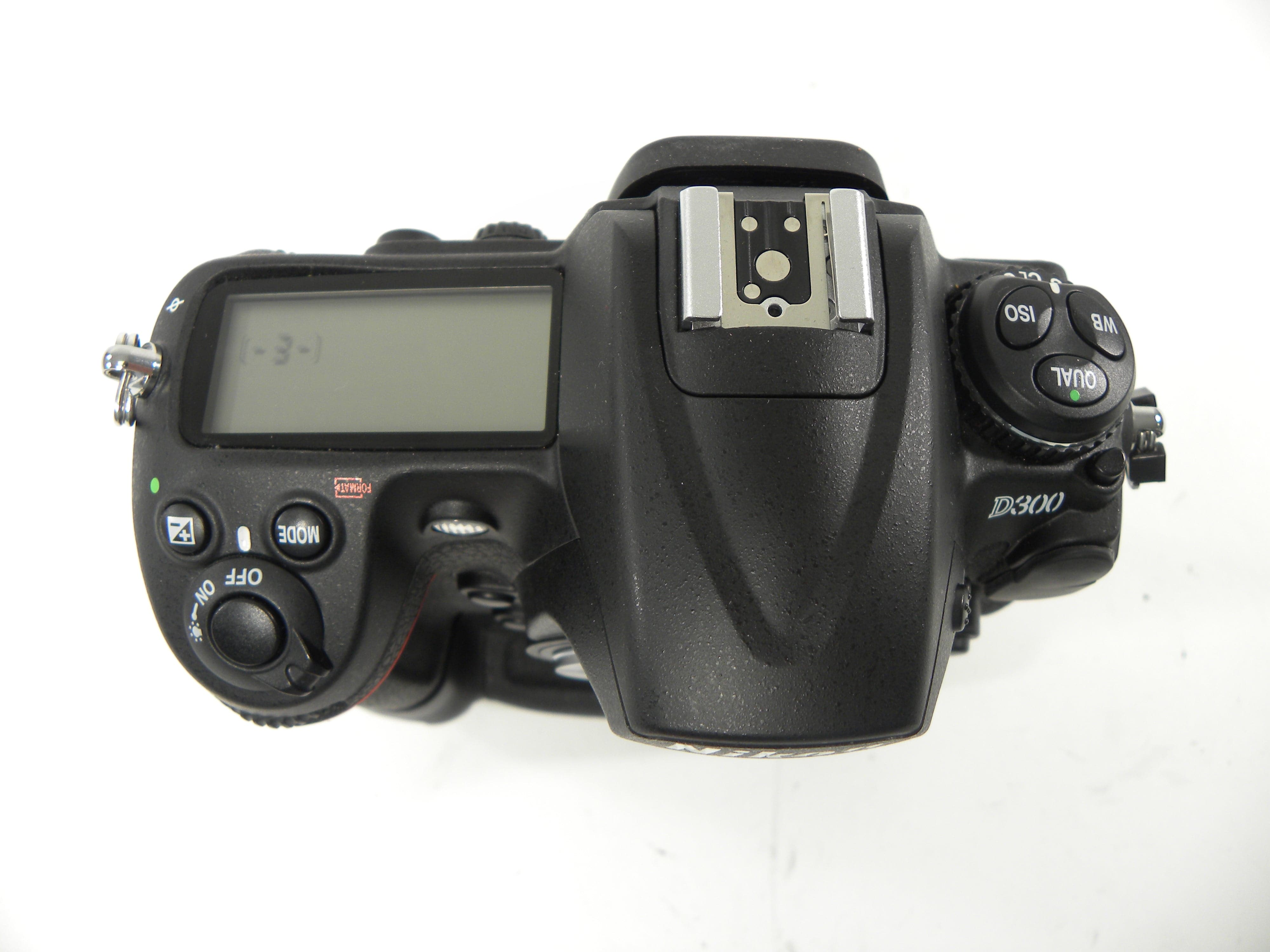 Nikon D300 12.3mp Digital SLR Body w/MB-D10 Grip Shutter Ct. 2,301