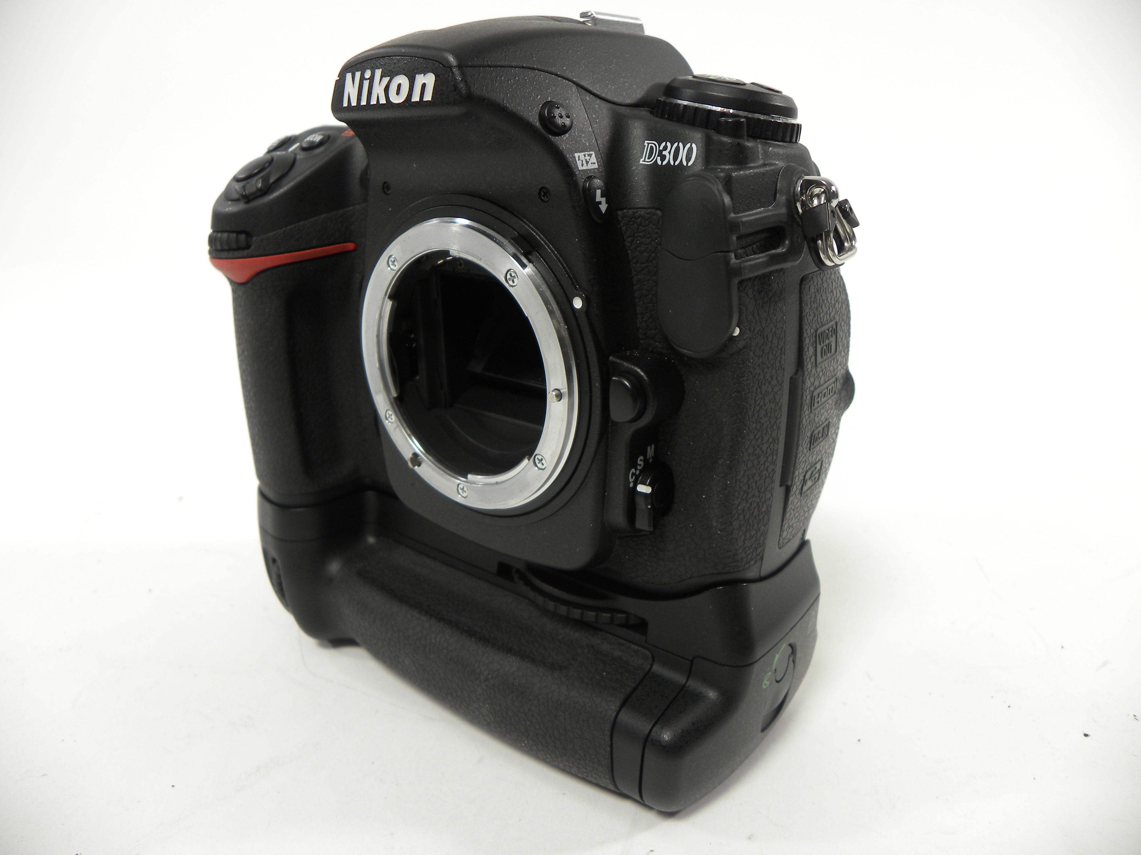 Nikon D300 12.3mp Digital SLR Body w/MB-D10 Grip Shutter Ct. 2,301