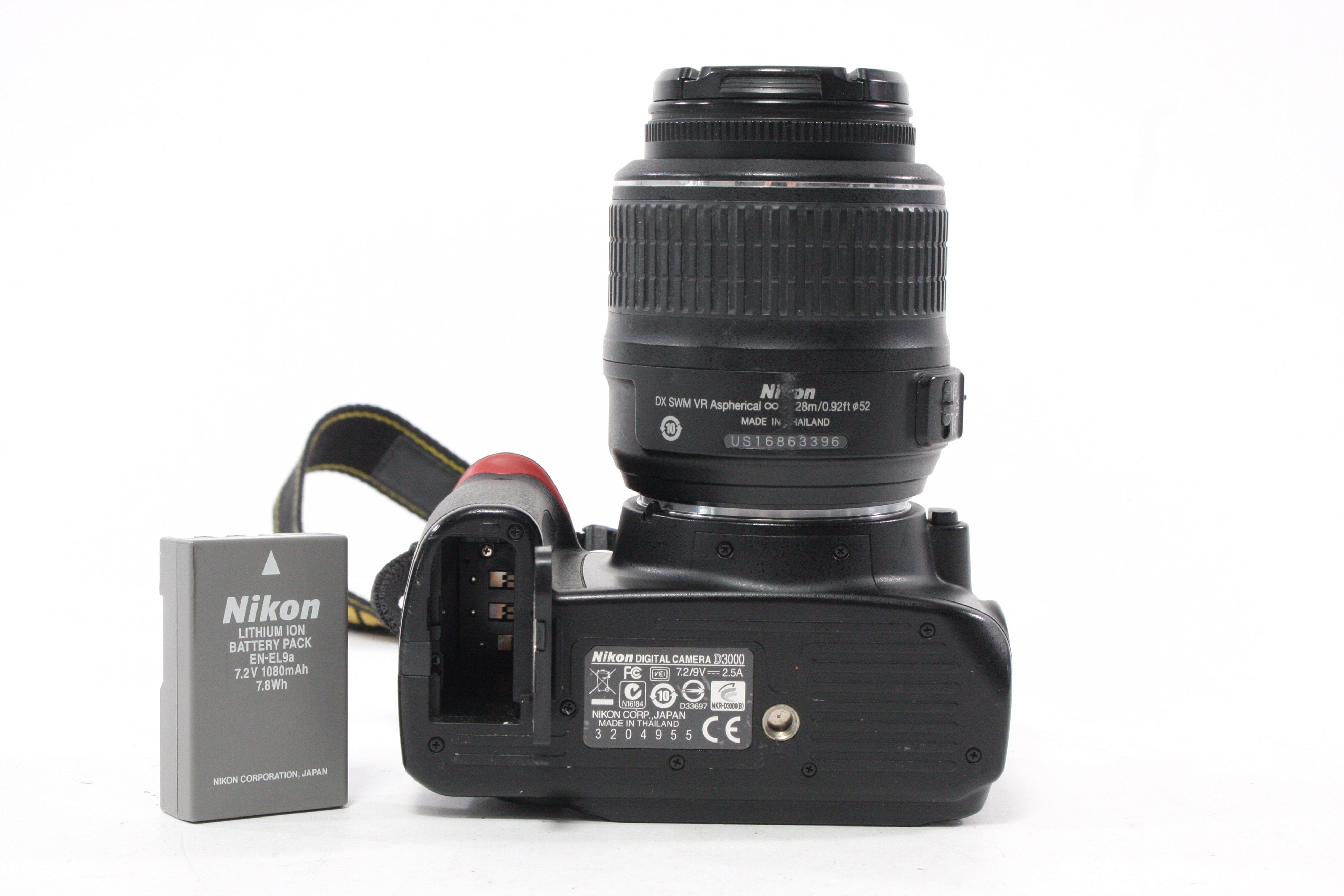 Nikon D3000 DSLR Camera with 18-35mm f/3.5-5.6G Lens with Shutter Count 3,088