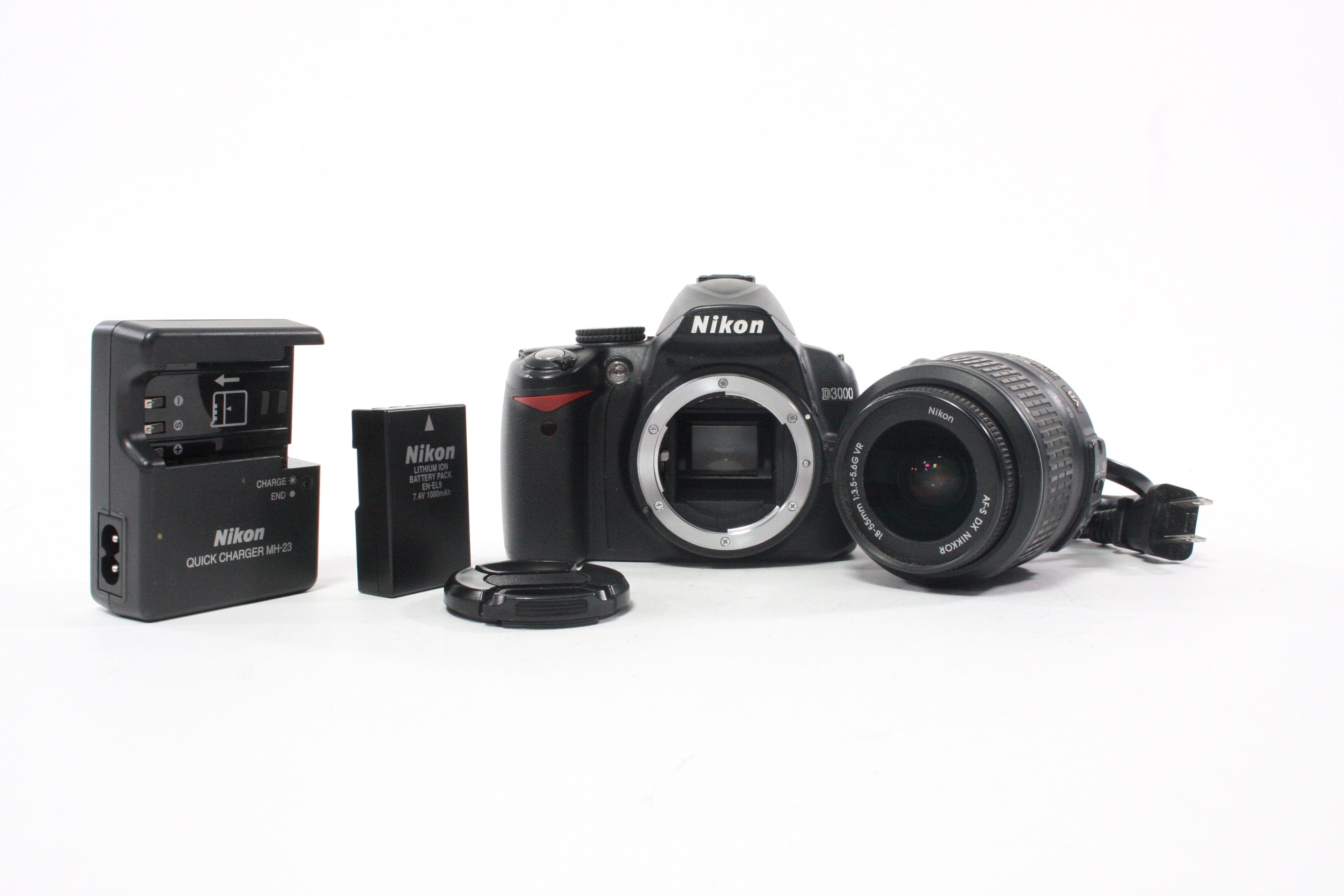 Nikon D3000 DSLR with 18-55mm f/3.5-5.6 G Lens