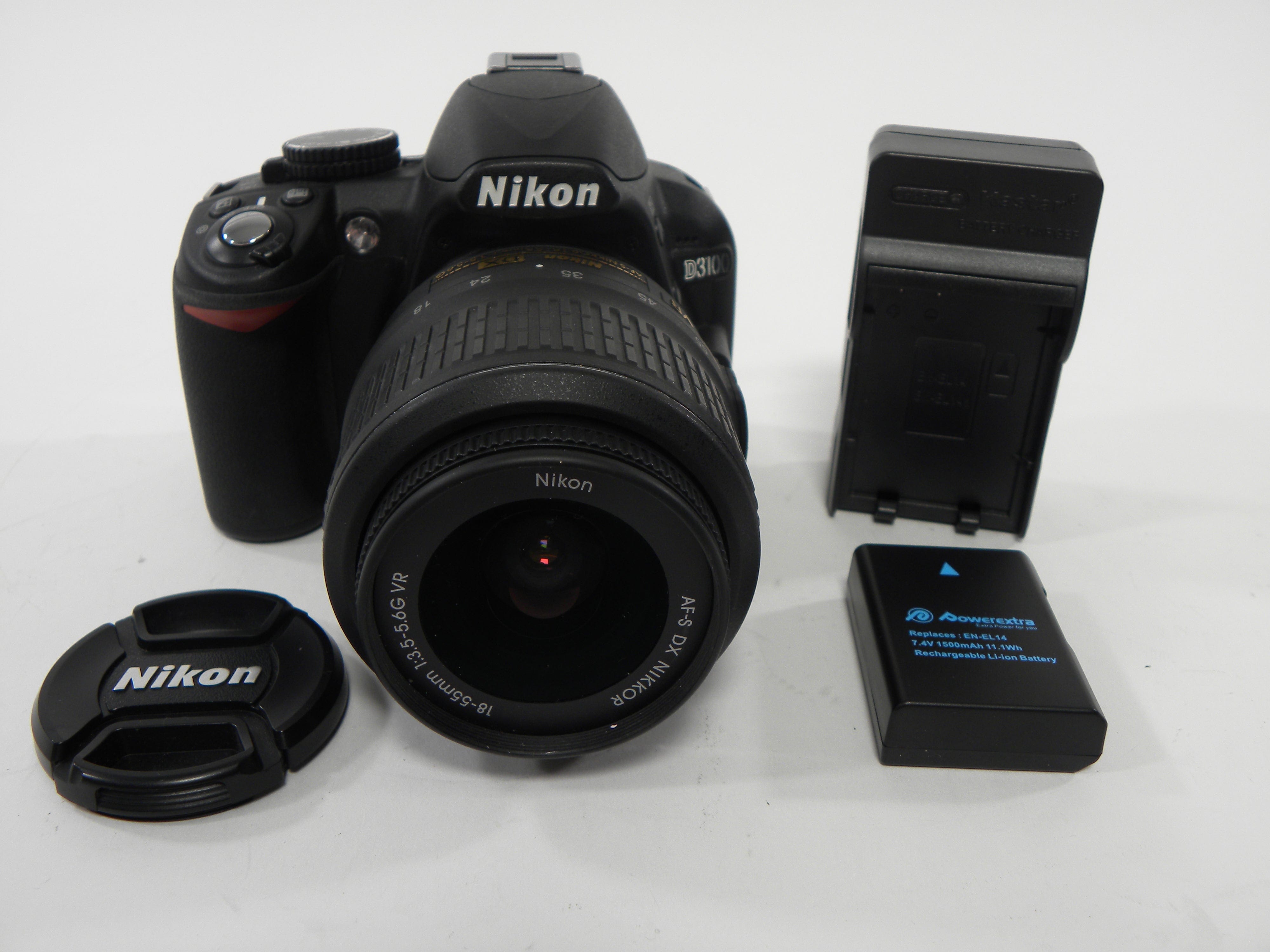 Nikon D3100 14.2mp Digital SLR w/AF-S Nikkor 18-55 DX VR Shutter Ct. 1,998