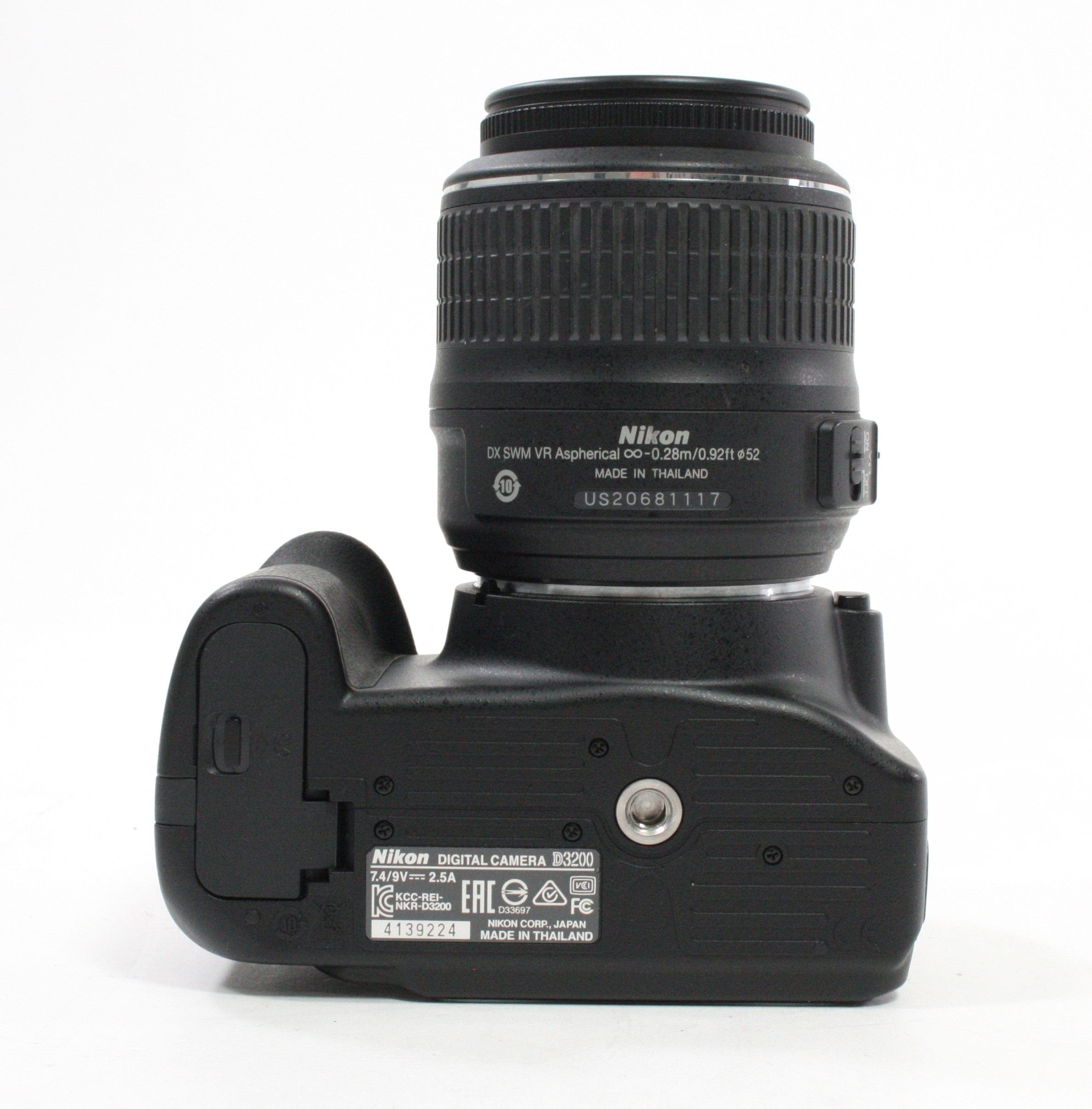 Nikon D3200 Digital SLR with 18-55mm f/3.5-5.6G Lens Shutter Count 355