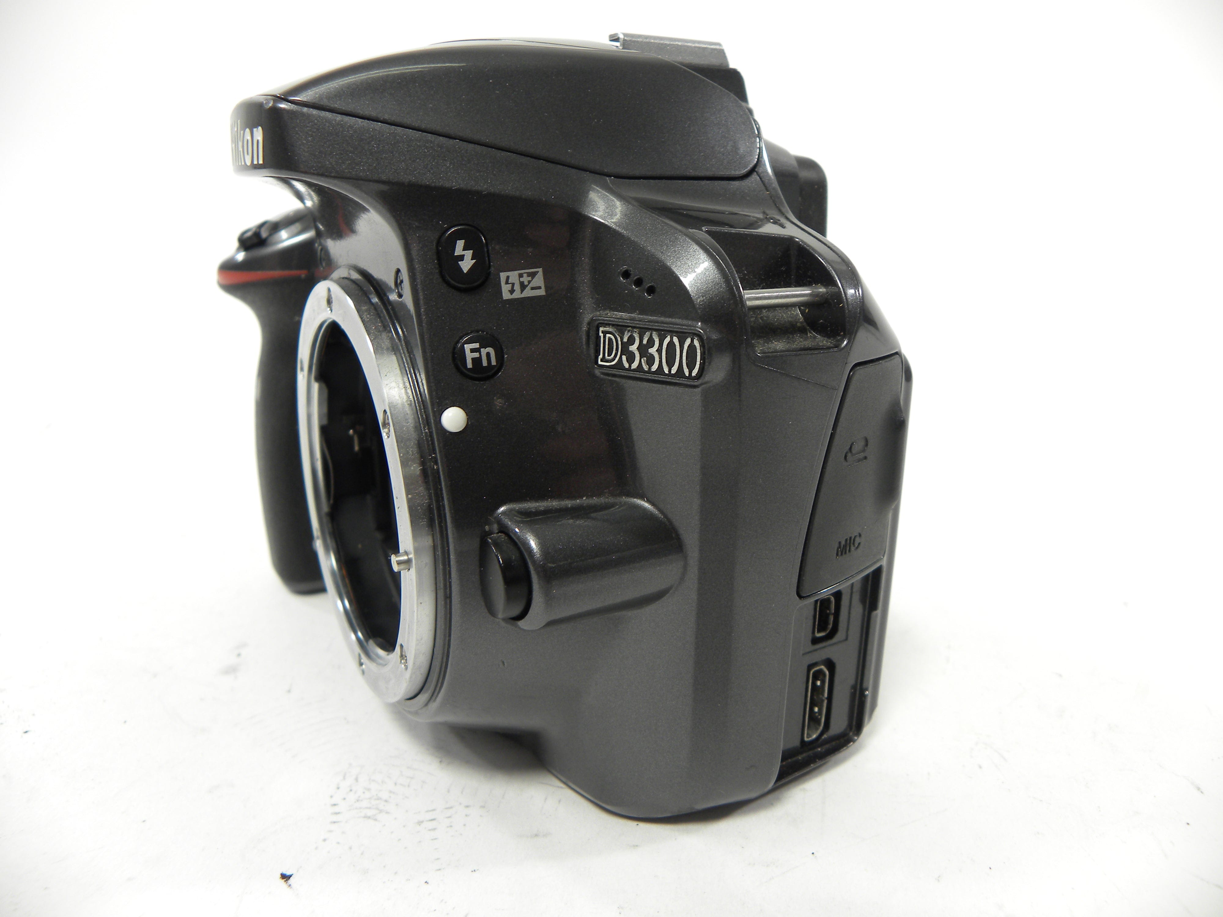 Nikon D3300 24.2mp Digital SLR body only Shutter Ct. 3,636